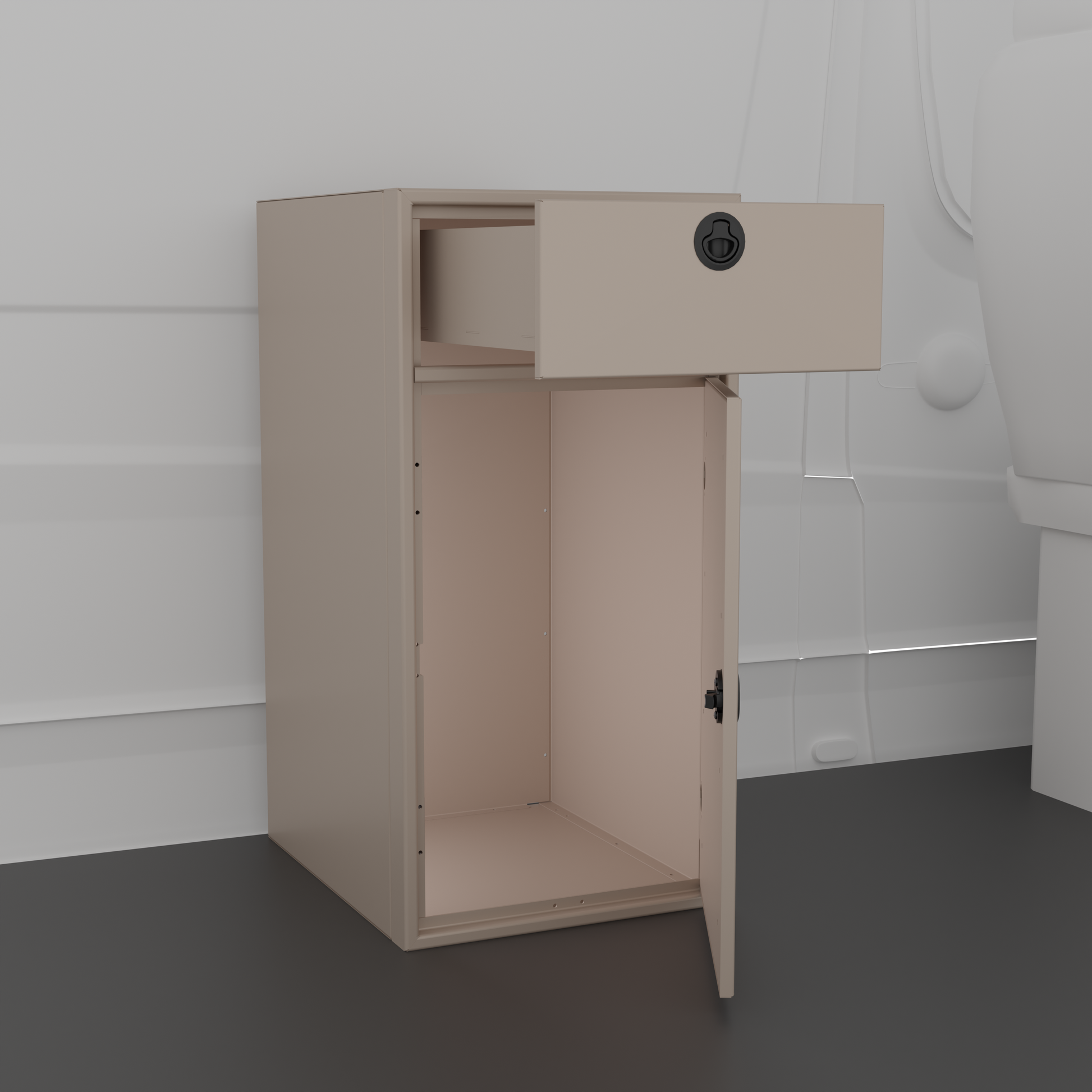 18" Base One Door and One Drawer Van Wife Components