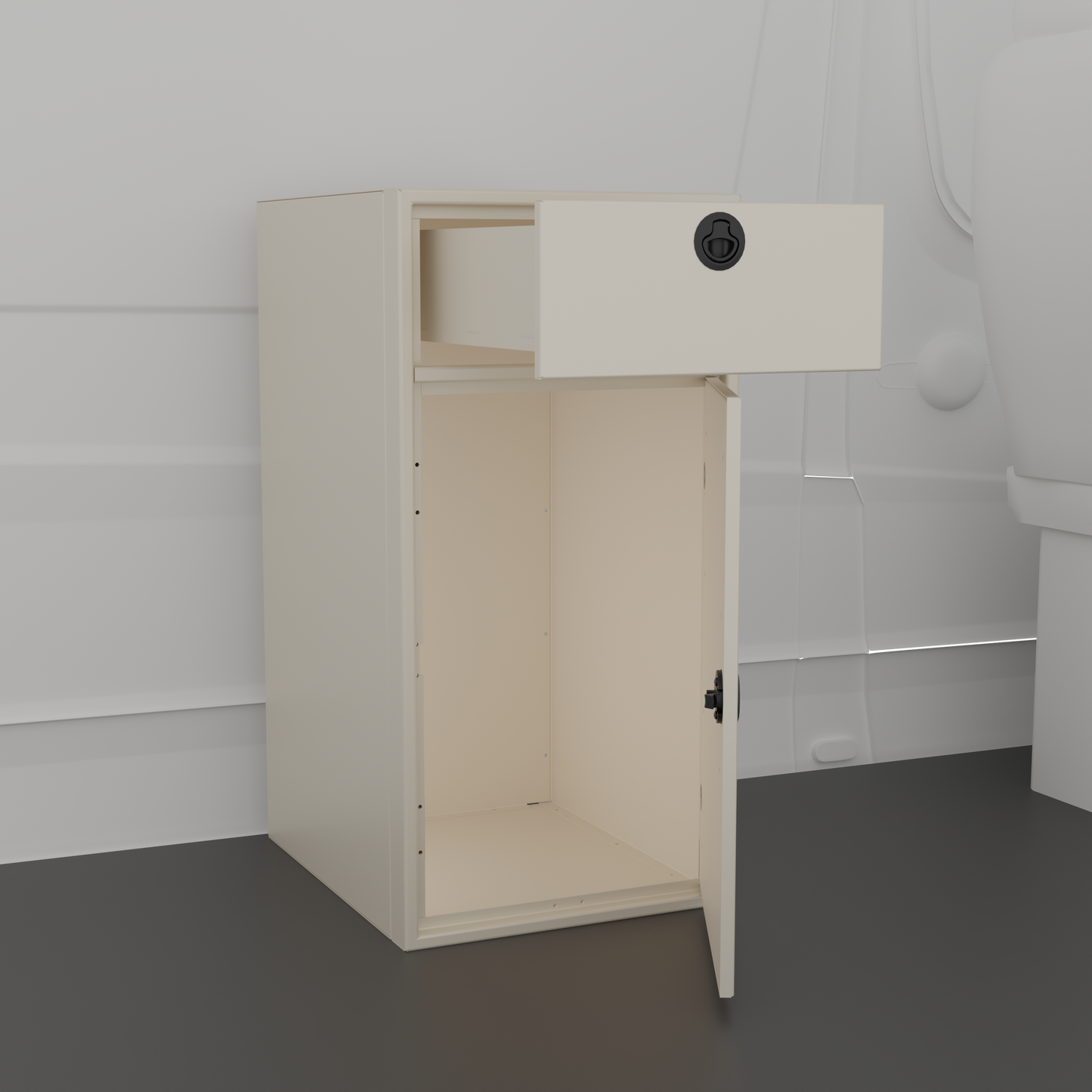 18" Base One Door and One Drawer Van Wife Components