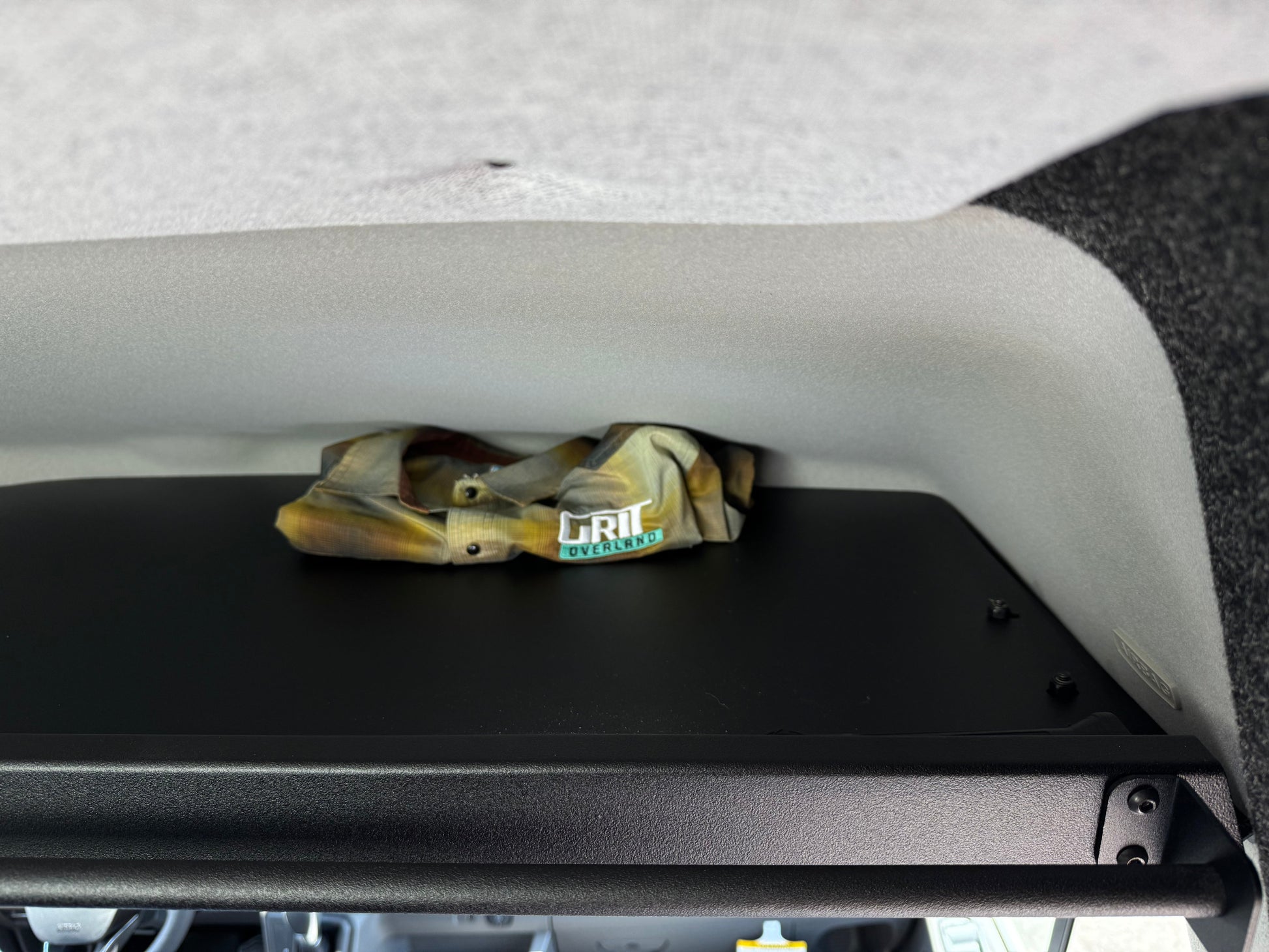 Ford Transit Headliner Shelf with Curtain Rod Van Wife Components
