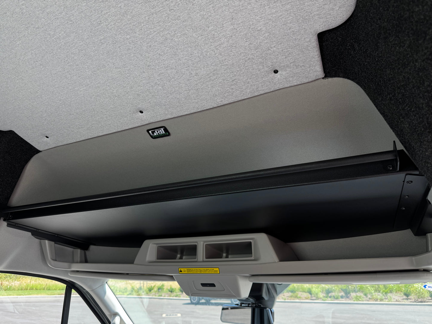Ford Transit Headliner Shelf with Curtain Rod Van Wife Components