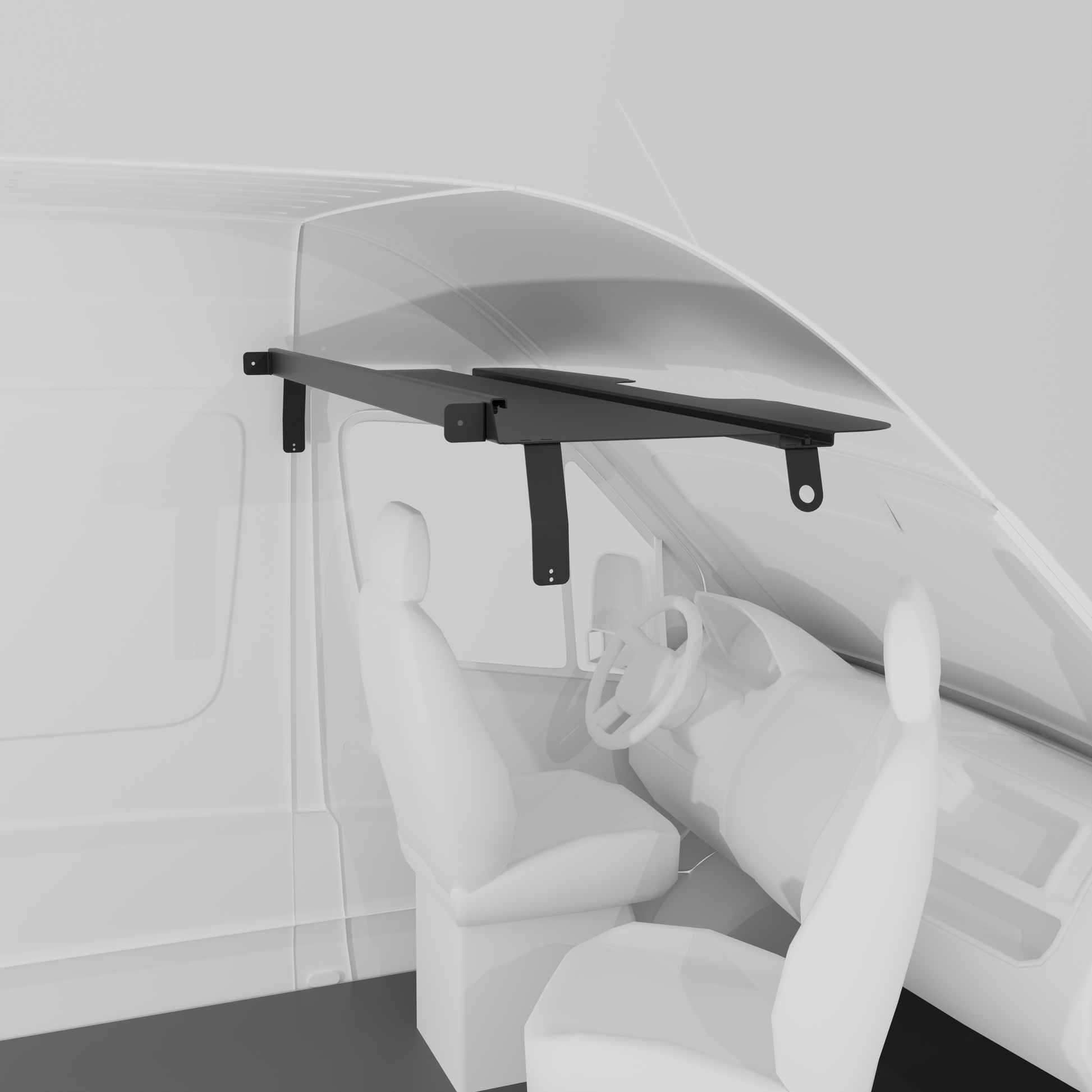 2019+ Sprinter Headliner Shelf No Curtain Rod Van Wife Components