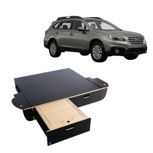 Outback | Dual Drawer Storage System & Bed Platform | 2020+ Subaru Solid Wood Worx