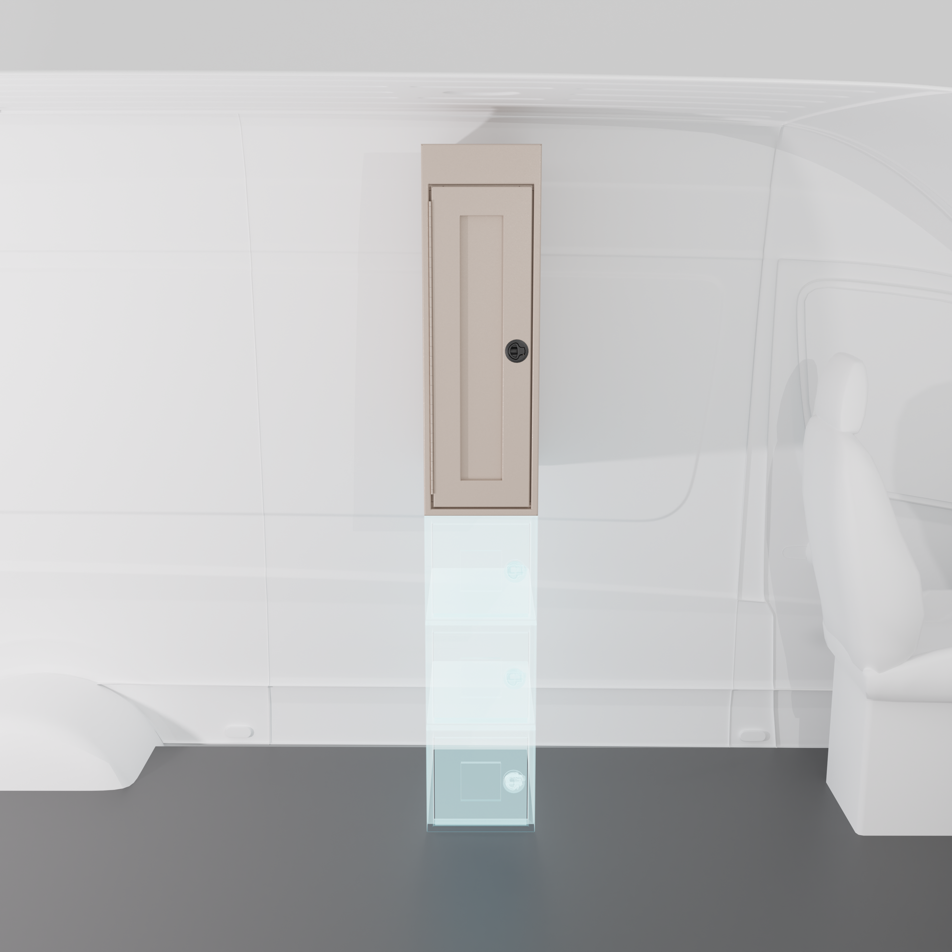 Upper Closet - 12"x22"x38" Van Wife Components