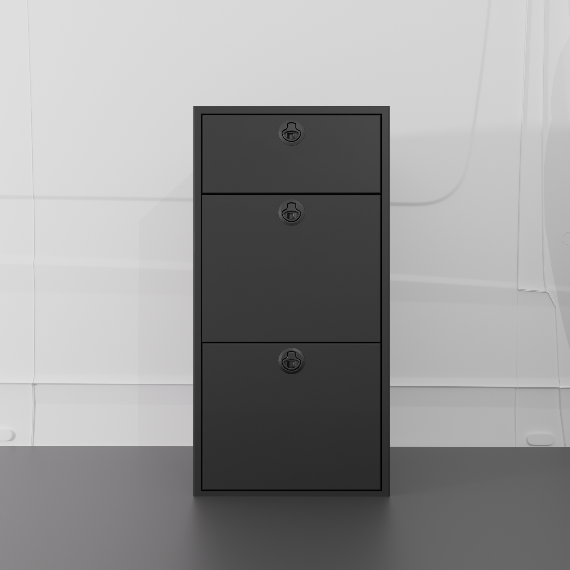 18" Three Drawer Base Cabinet Van Wife Components