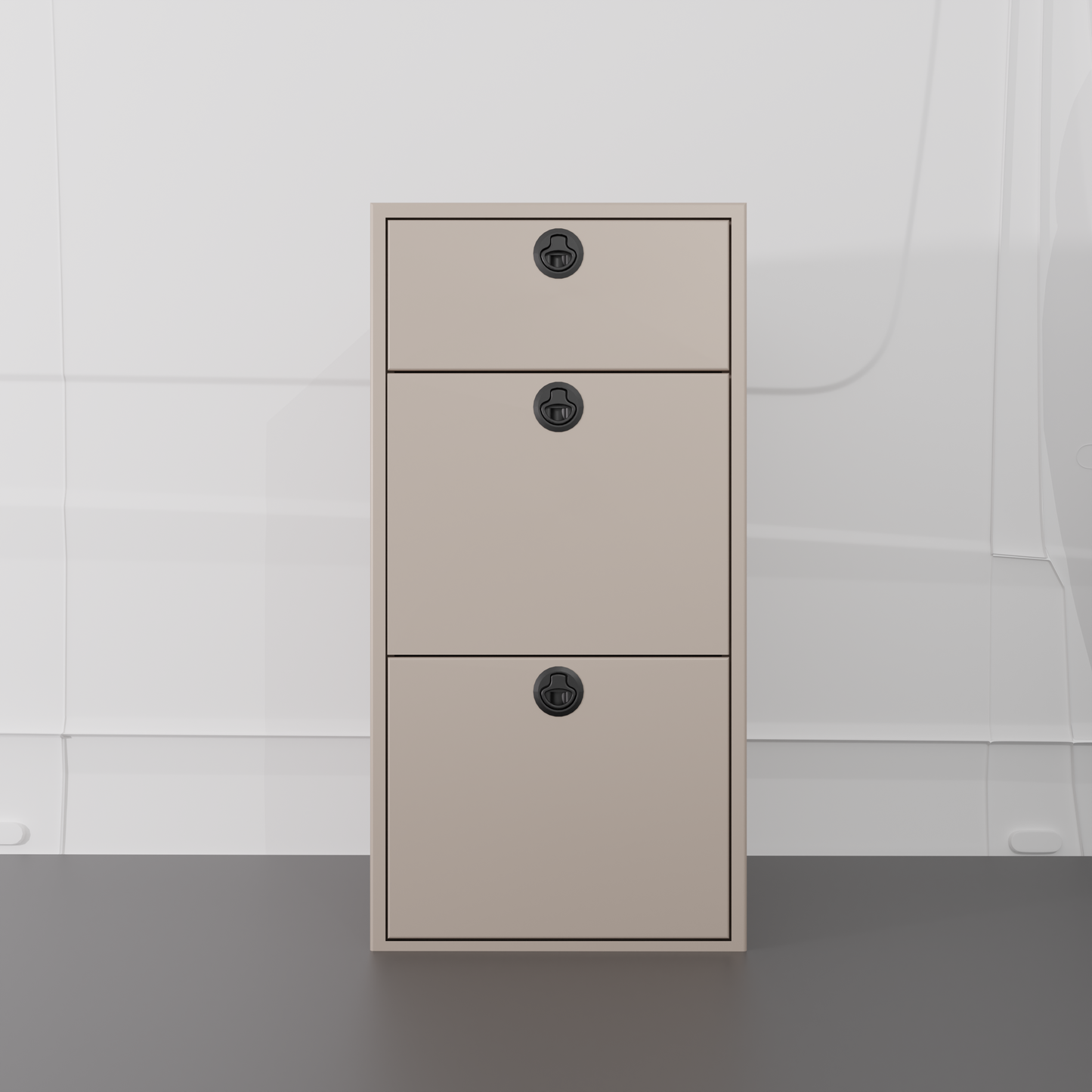 18" Three Drawer Base Cabinet Van Wife Components
