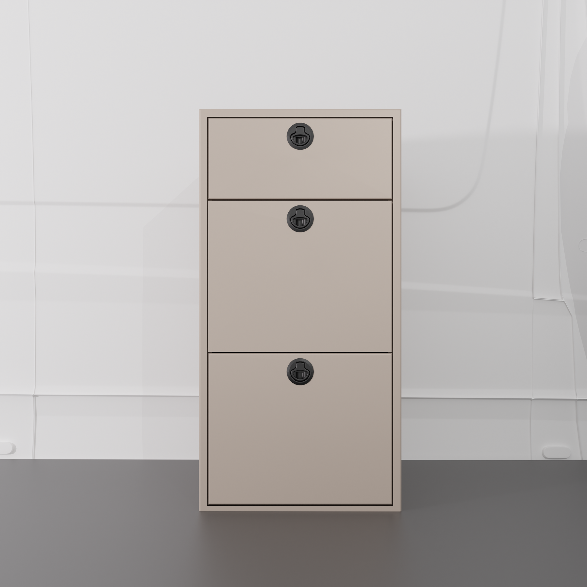 18" Three Drawer Base Cabinet Van Wife Components