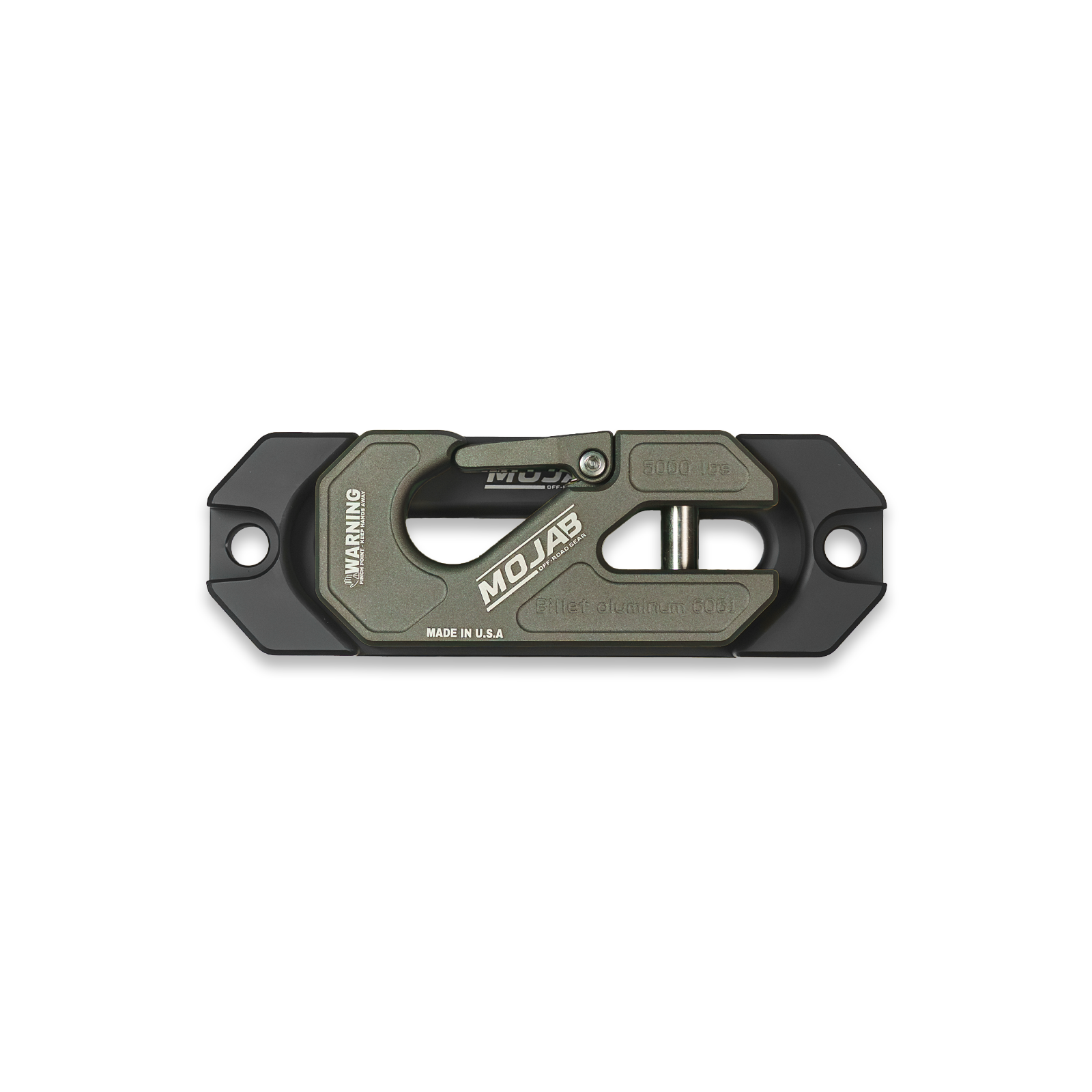 Side By Side / UTV Aluminum Recessed Winch Shackle with Fairlead Kit. (LIFE TIME WARRANTY*) MOJAB OFFROAD