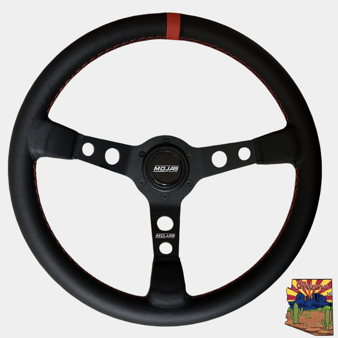 13.5''  MOJAB Deep Dish Steering Wheel Leather or Suede MOJAB OFFROAD