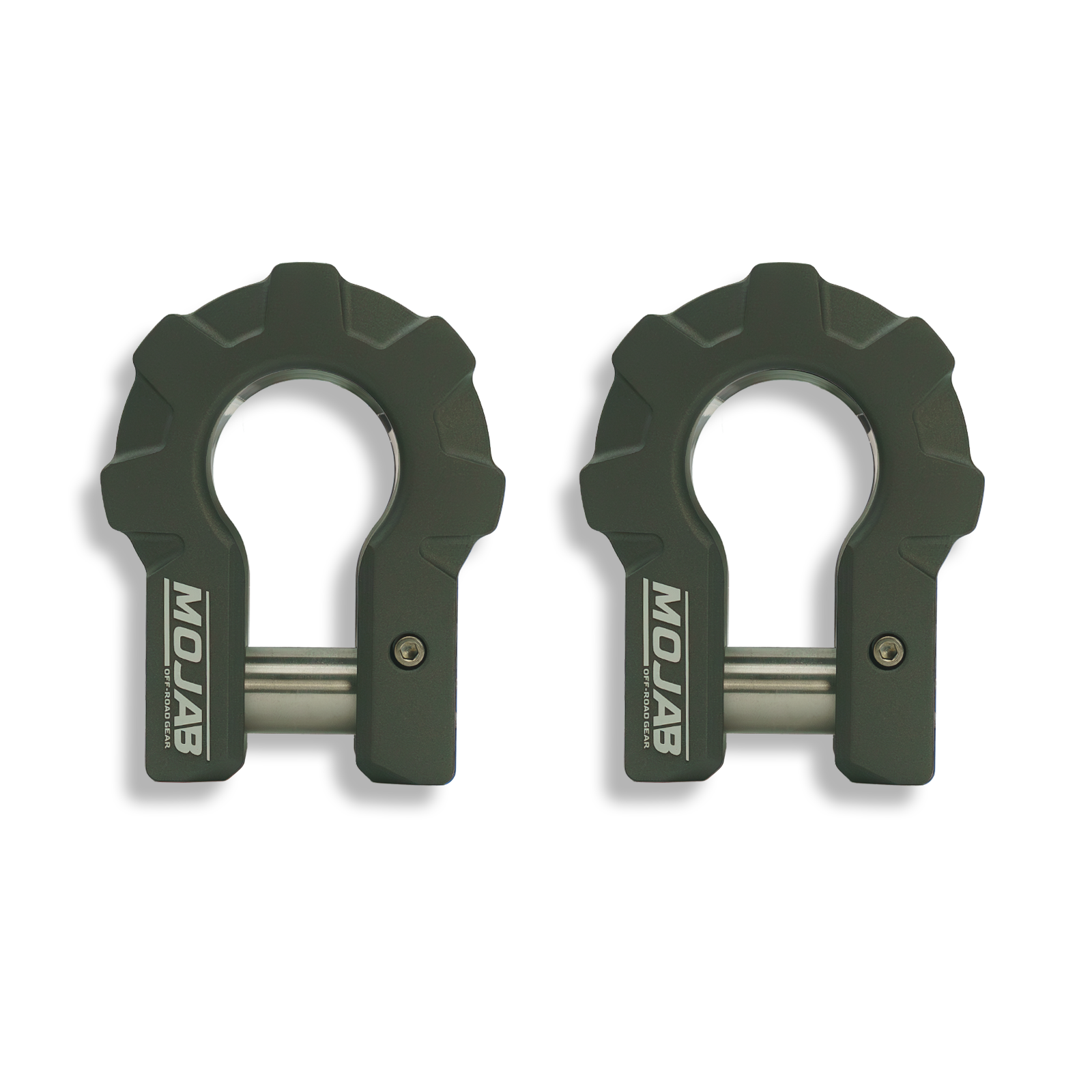 3/4'' Extreme duty Aluminum D-Shackle set (9T)-Ceramic coated (LIFETIME WARRANTY*) MOJAB OFFROAD