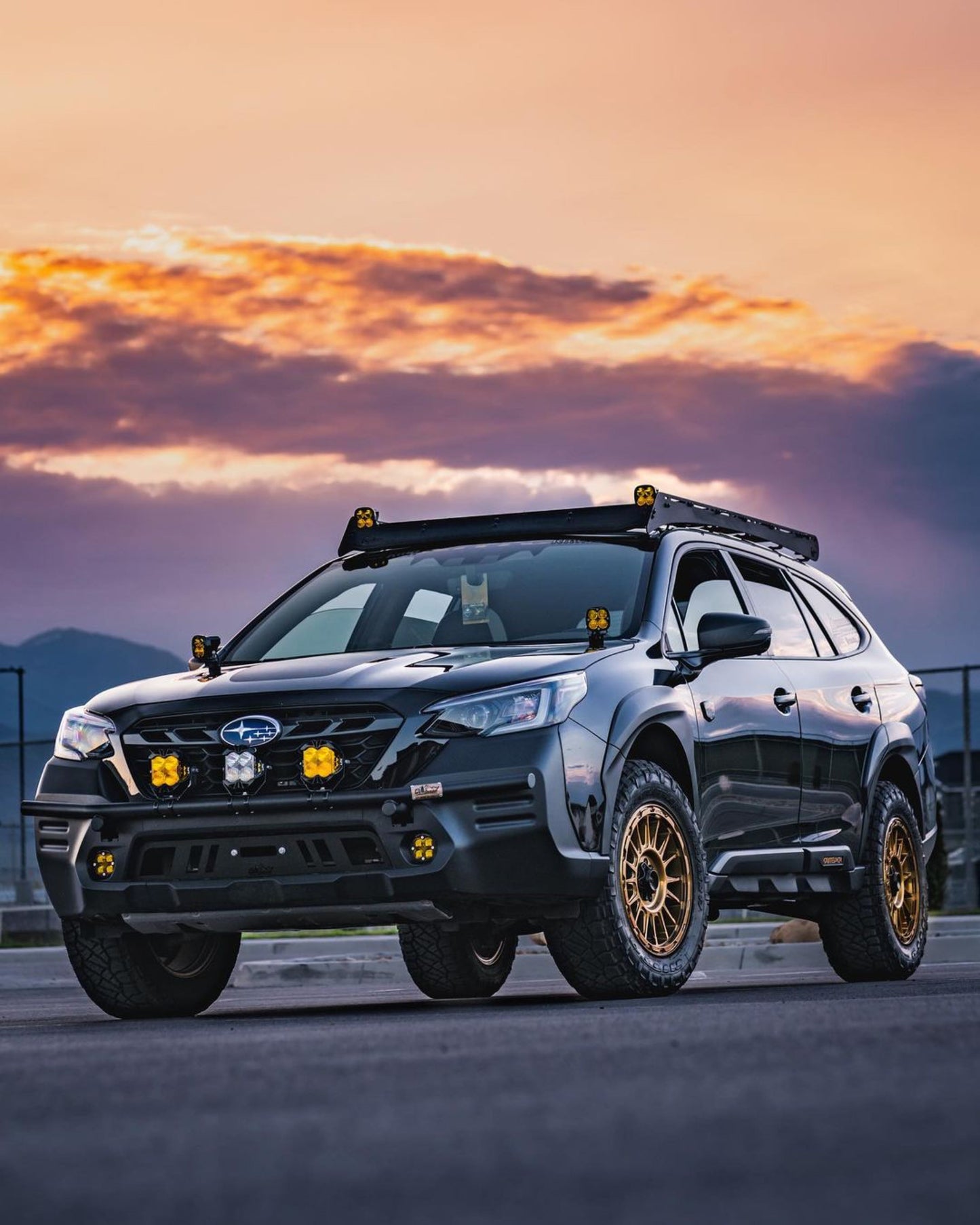 CAtuned Off-Road Subaru Outback Wilderness Front Hidden Winch Mount with Grill