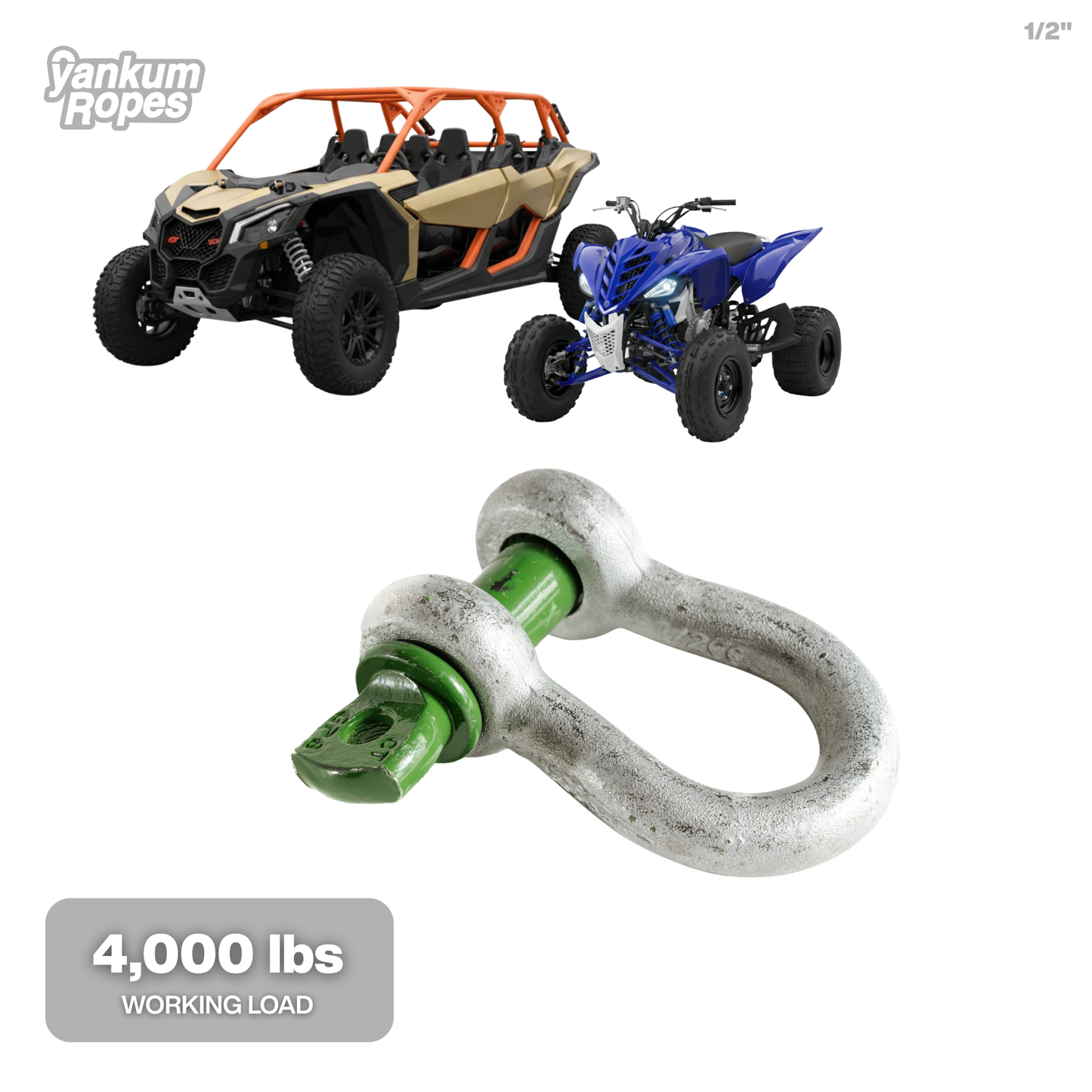 Green Pin Bow Shackle SC