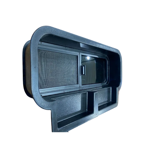 Mercedes Sprinter 10x33 Bunk Window Trim Ring with Storage Cubbies