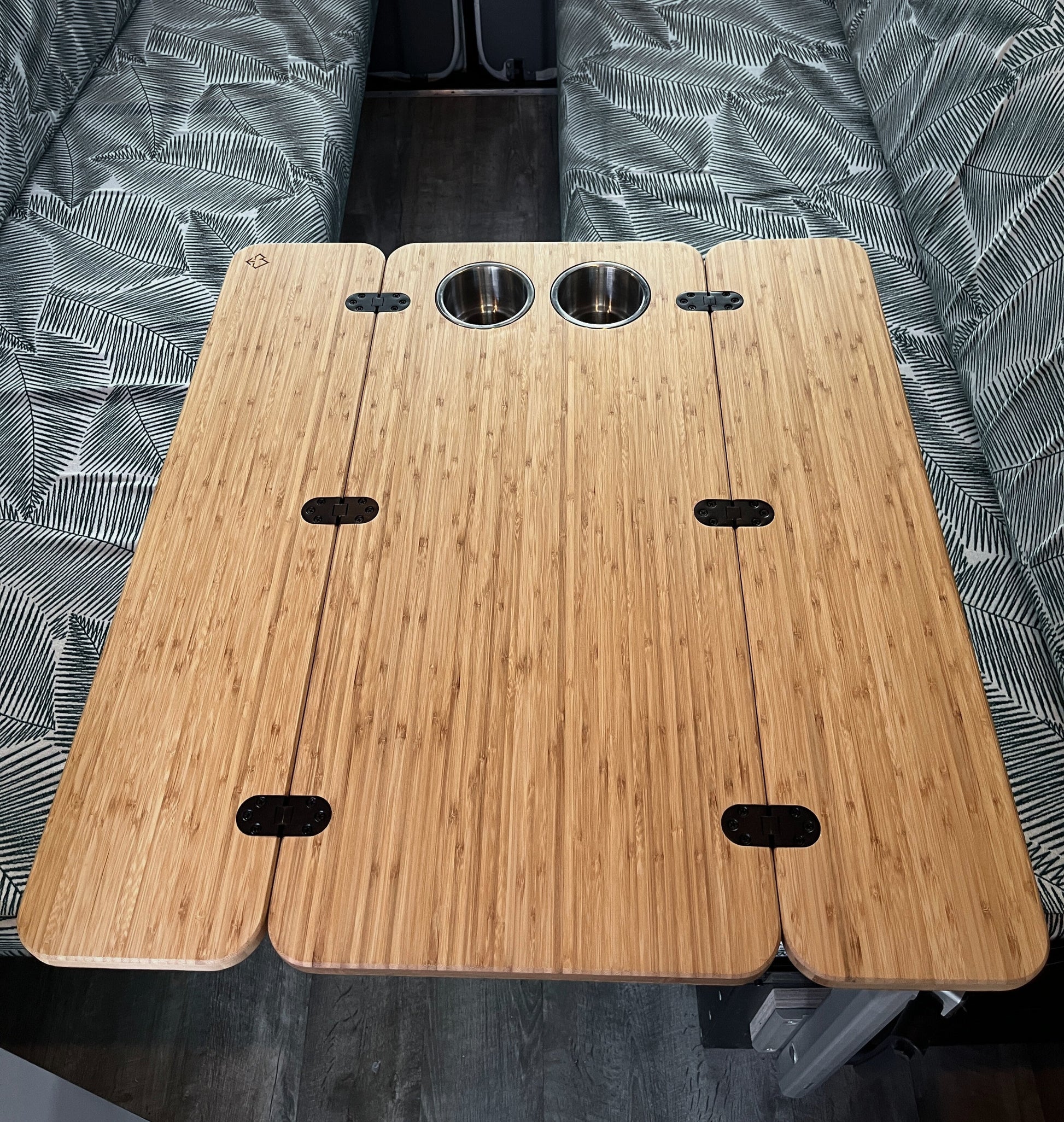 The Elite Bamboo Table 3/4" Thick For Camper Vans and RVs Weekender Outdoors