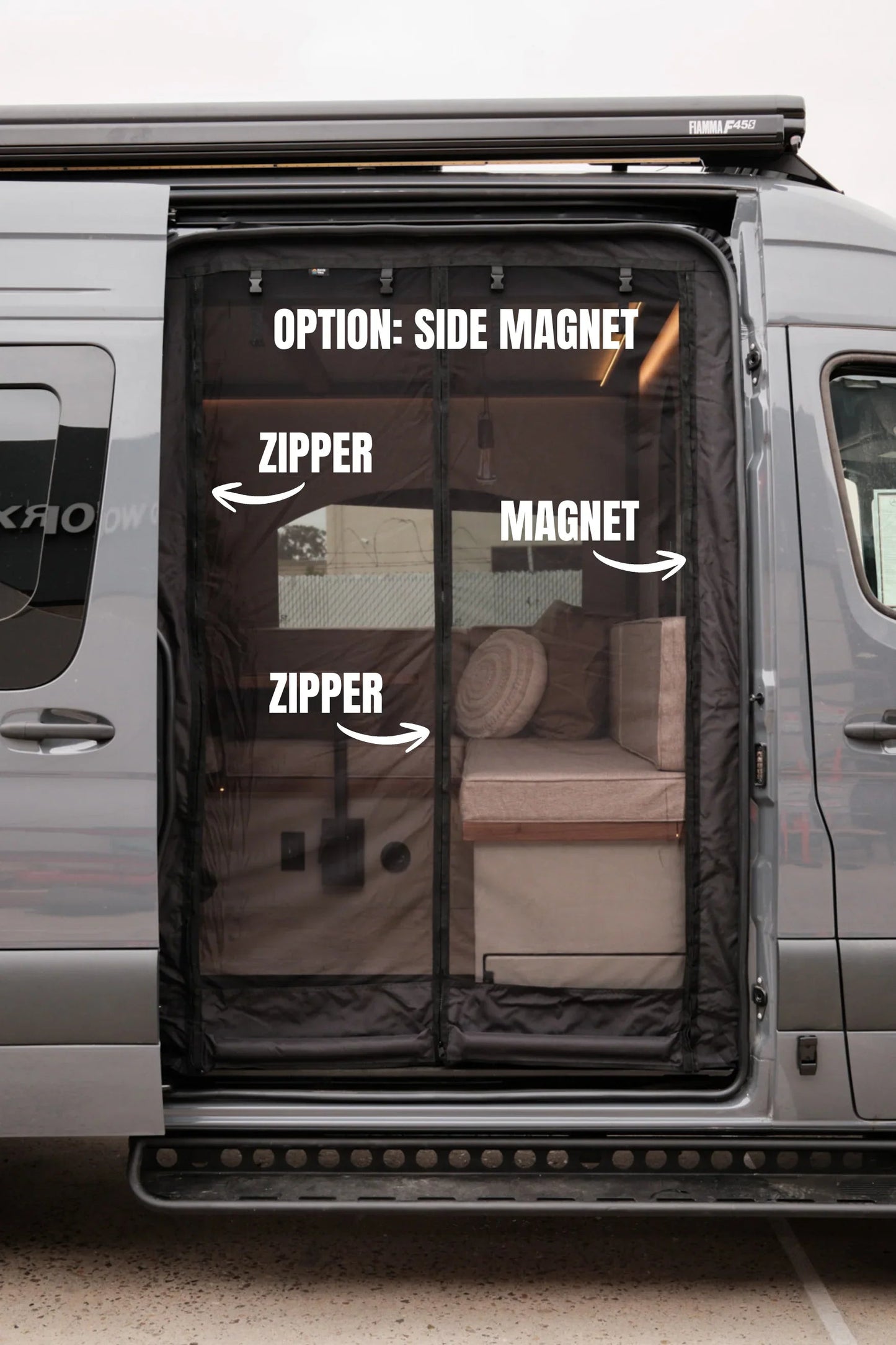 Sprinter Van Slider Door Bug Screen 2007+ Sandy Vans