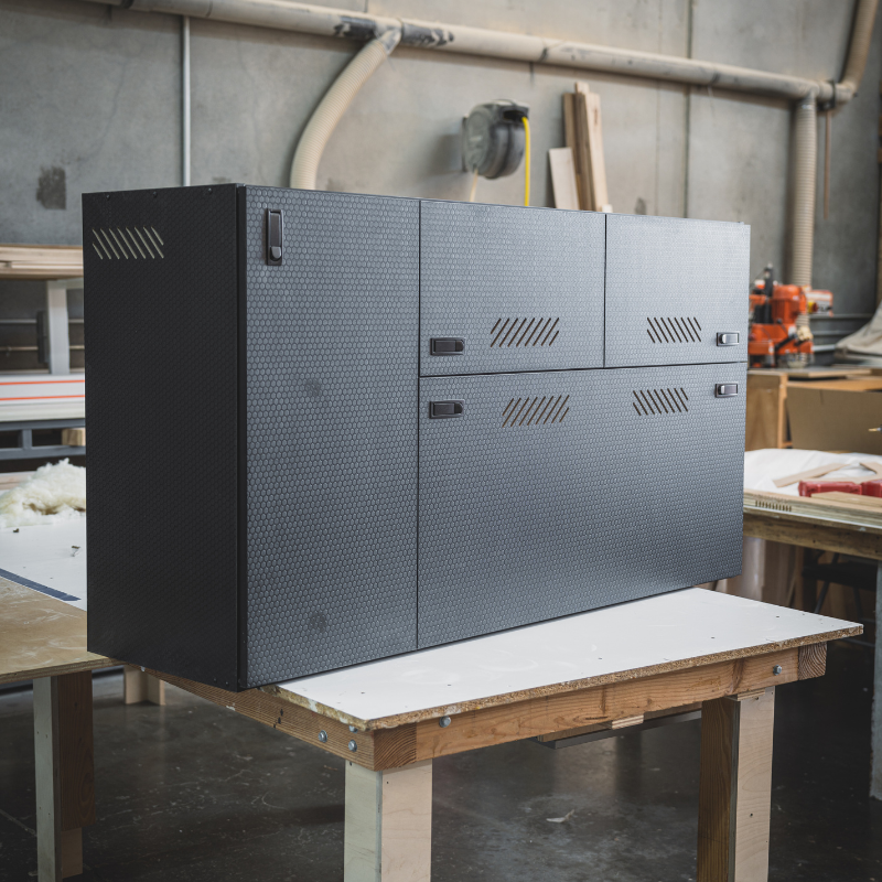 Wheel Well Cabinet - Black Hexply Universal (Outlet)