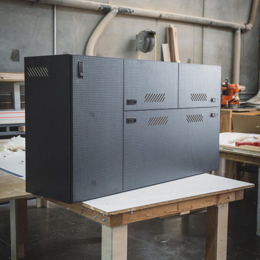 Wheel Well Cabinet - Black Hexply Universal (Outlet)