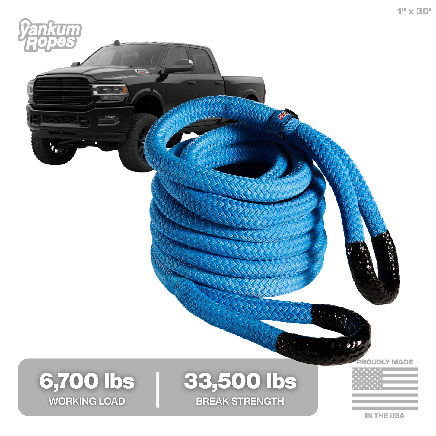 Hi-Vis Kinetic Recovery Rope