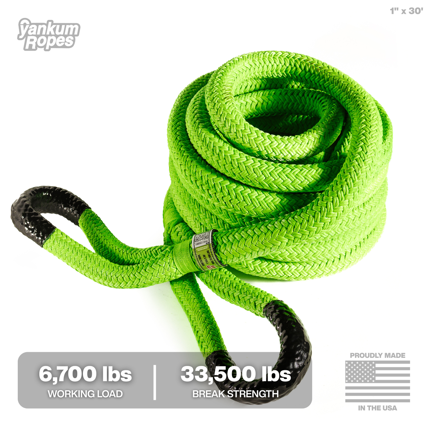 Hi-Vis Kinetic Recovery Rope
