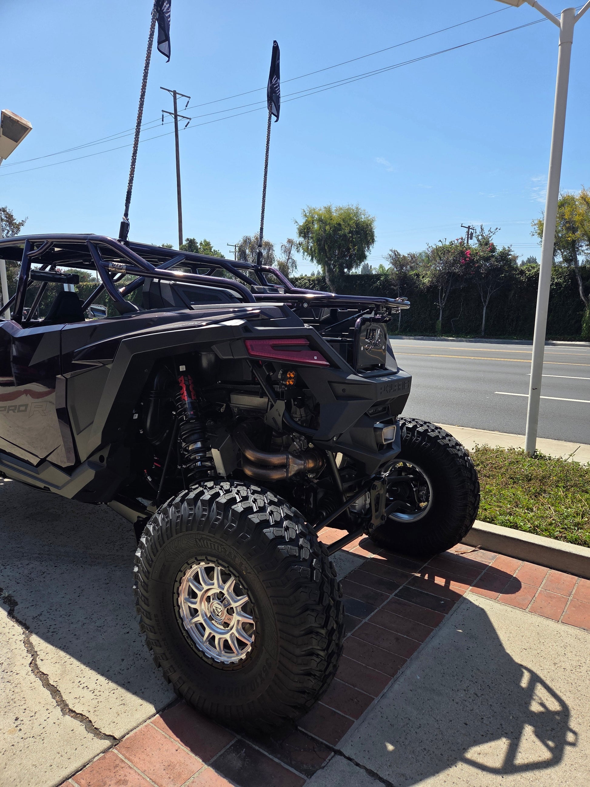 Tire Carrier with shocks for the Polaris Pro R by UTV Speed UTV SPEED