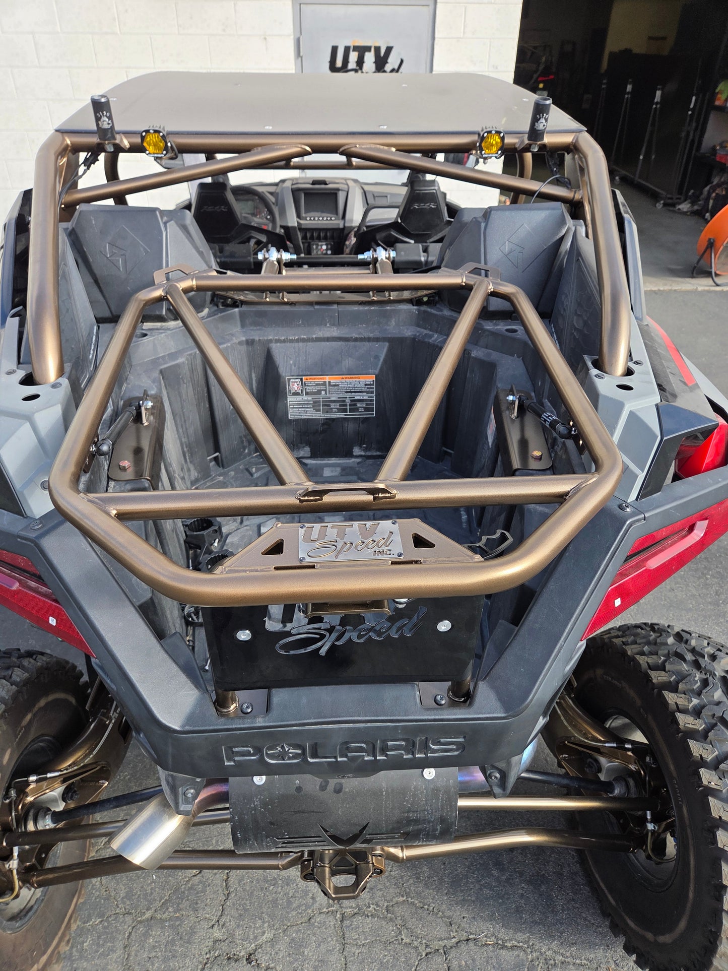 Tire Carrier with shocks for the Polaris Pro R by UTV Speed UTV SPEED