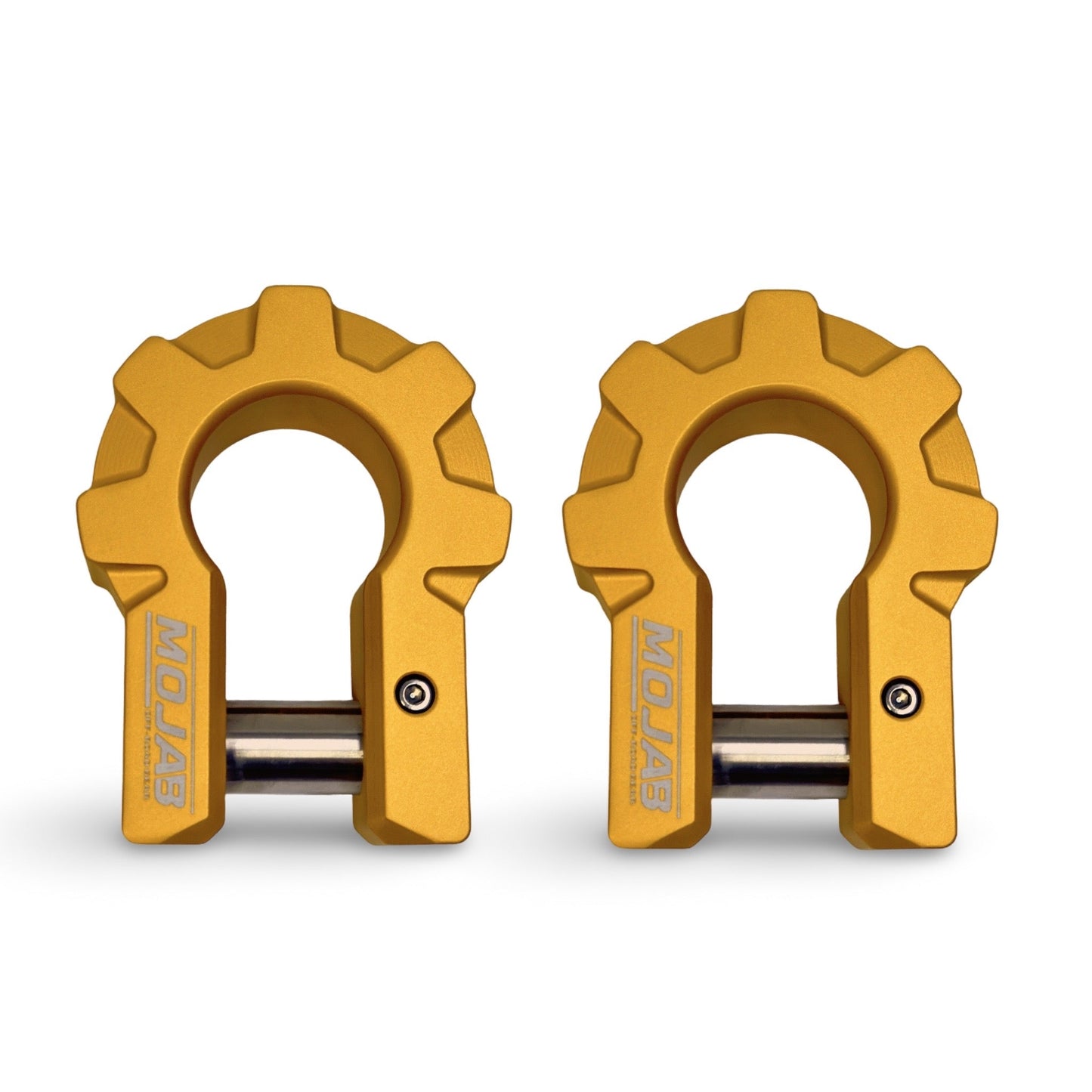 3/4'' Extreme duty Aluminum D-Shackle set (9T)-Ceramic coated (LIFETIME WARRANTY*) MOJAB OFFROAD