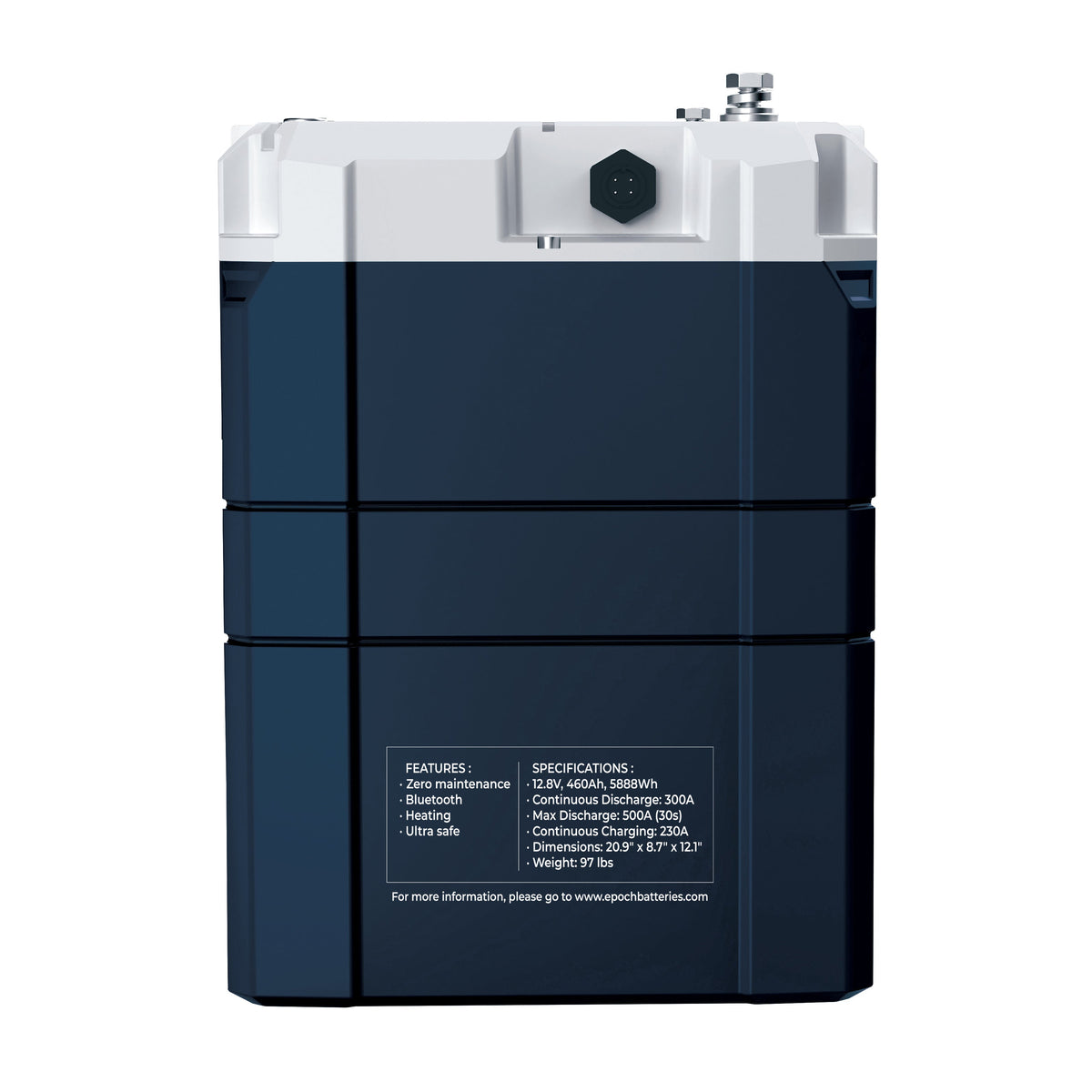 48V 100Ah V2 Elite Series LiFePO4 Battery (5.12kWh) Epoch Batteries