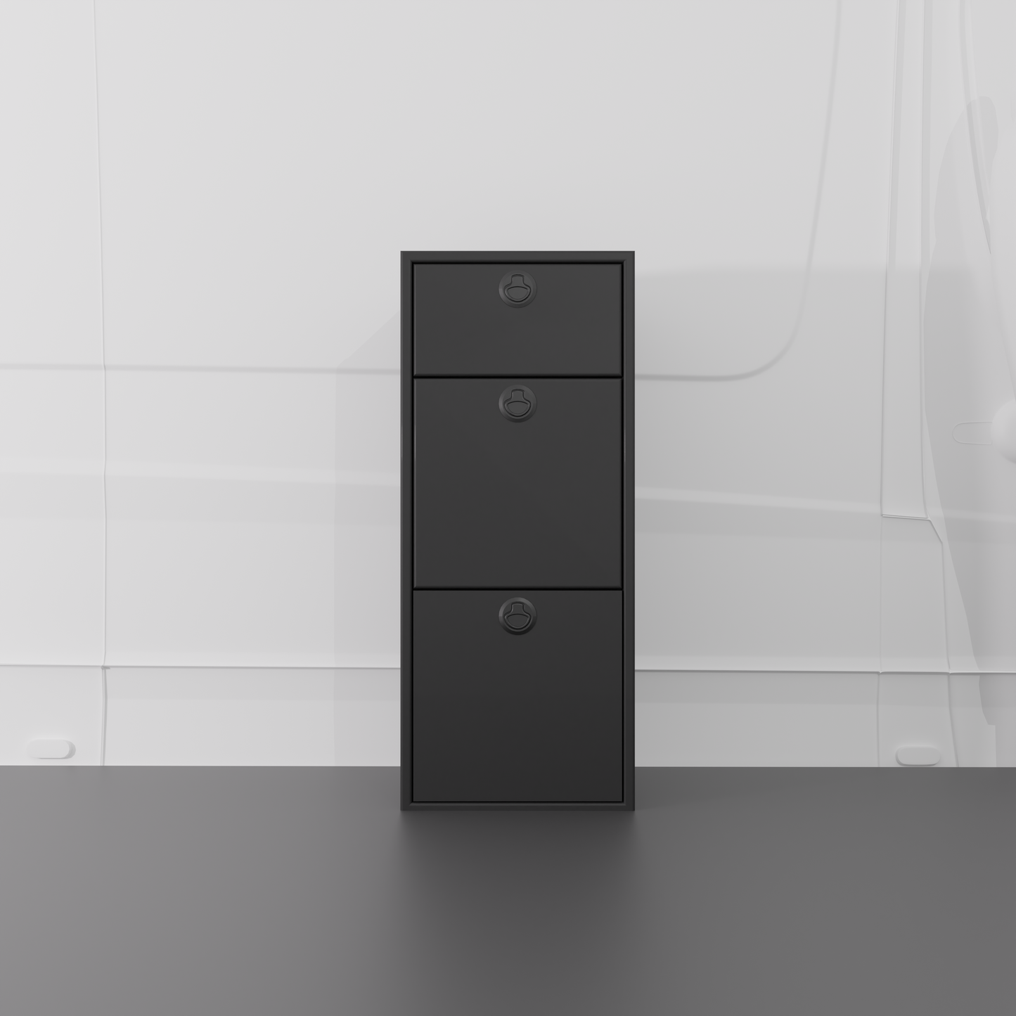 15" Three Drawer Base Cabinet: 15" Length x 18" Deep x 36" Height Van Wife Components