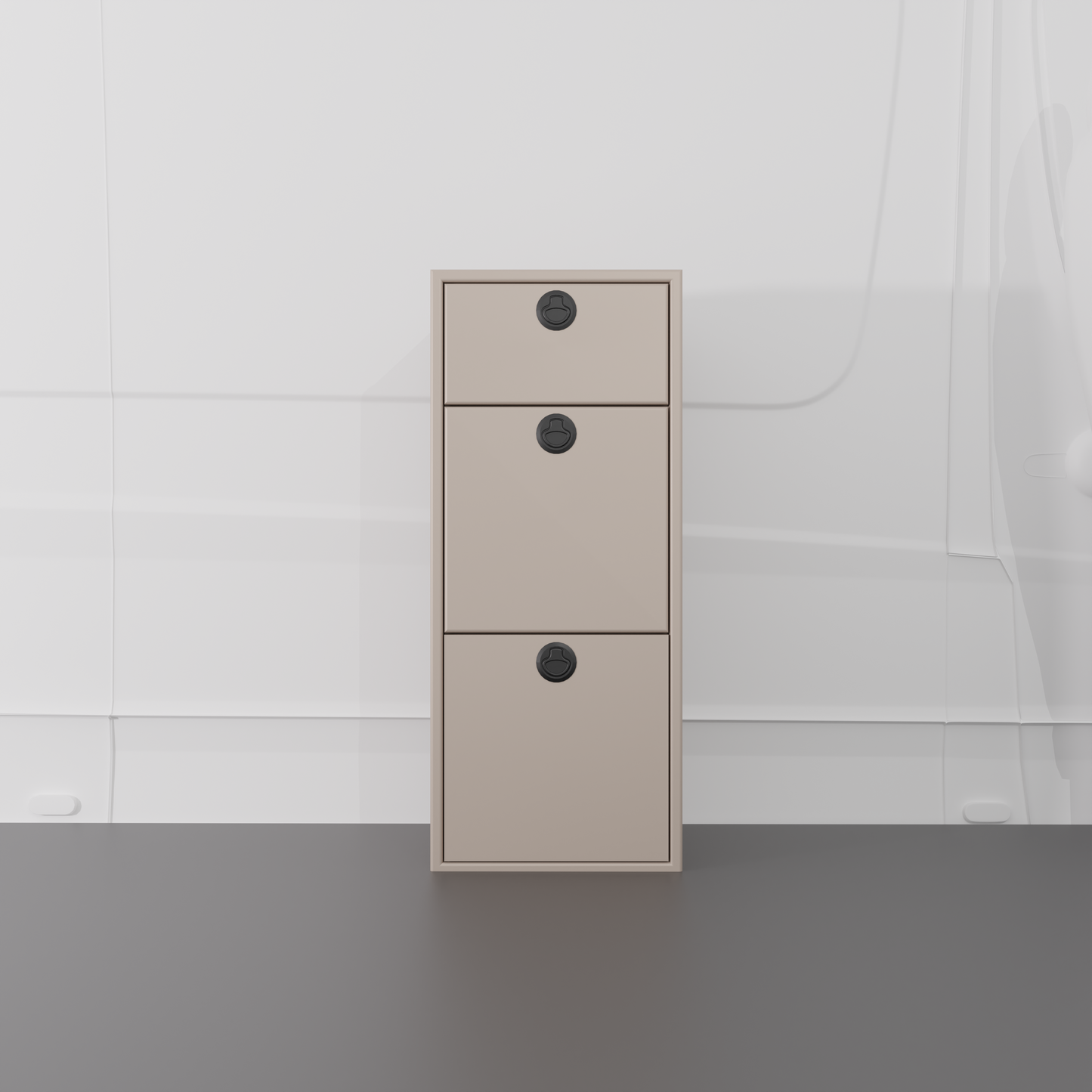 15" Three Drawer Base Cabinet: 15" Length x 18" Deep x 36" Height Van Wife Components
