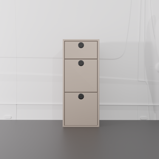 15" Three Drawer Base Cabinet: 15" Length x 18" Deep x 36" Height Van Wife Components