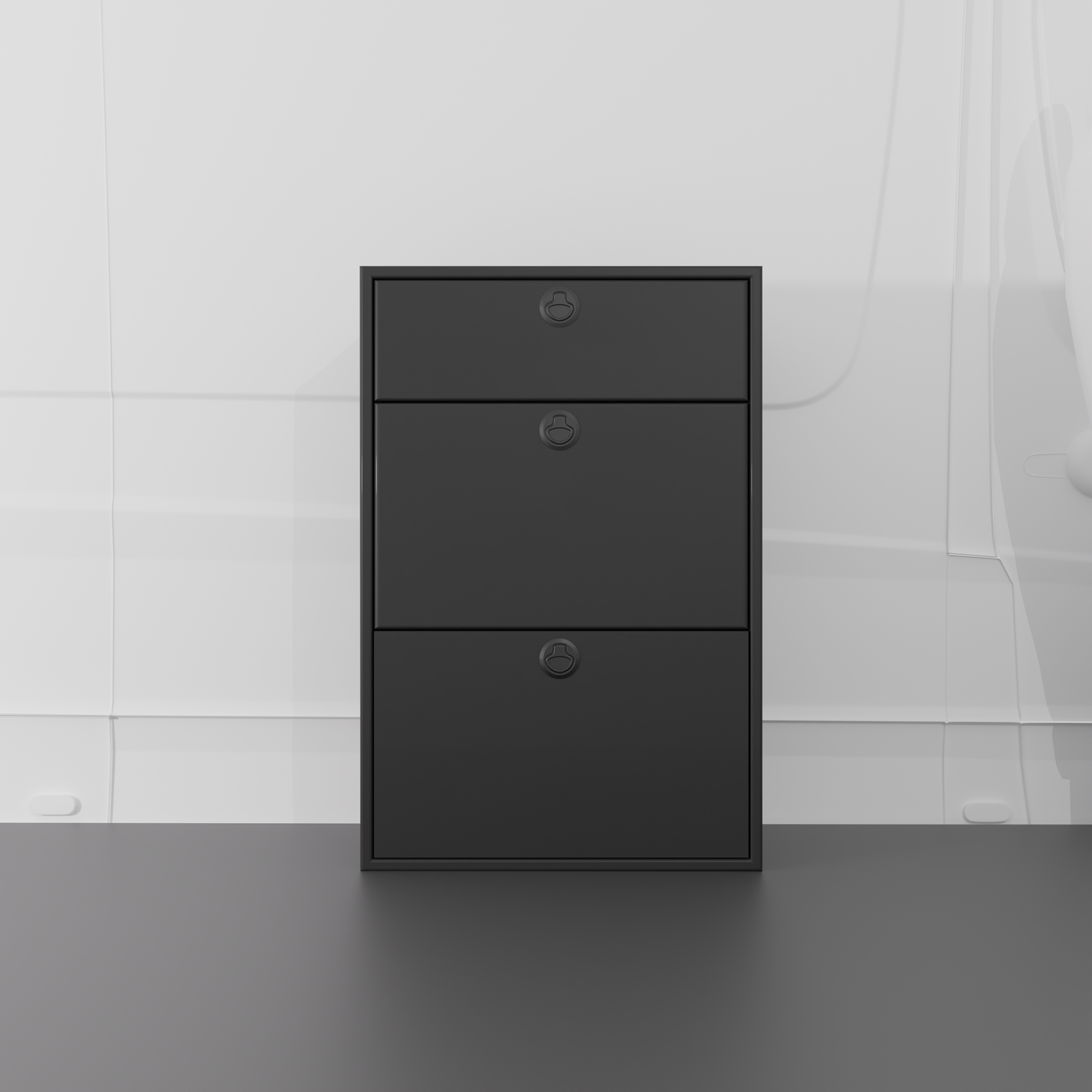 28" Three Drawer Base Cabinet - Shallow Van Wife Components