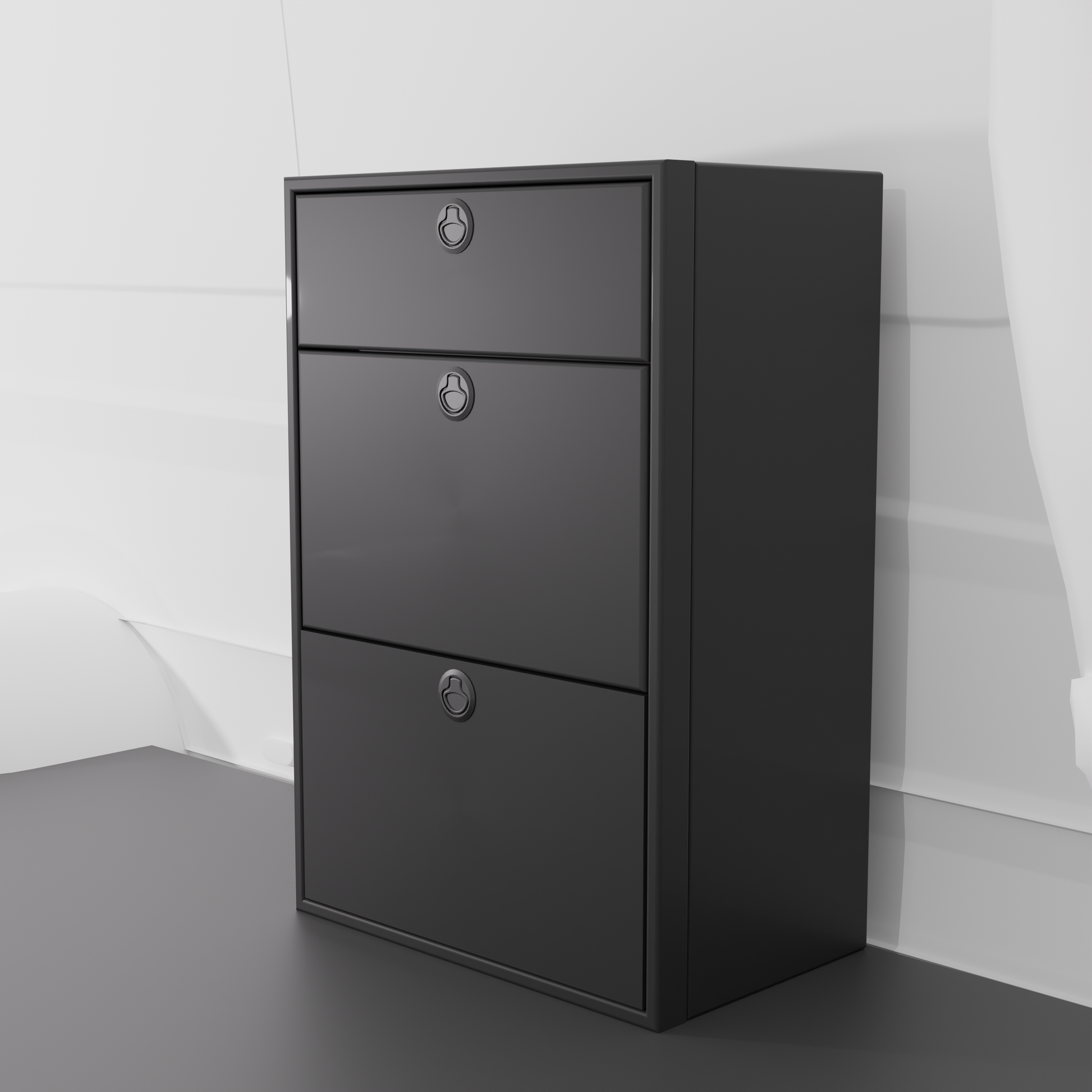 28" Three Drawer Base Cabinet - Shallow Van Wife Components
