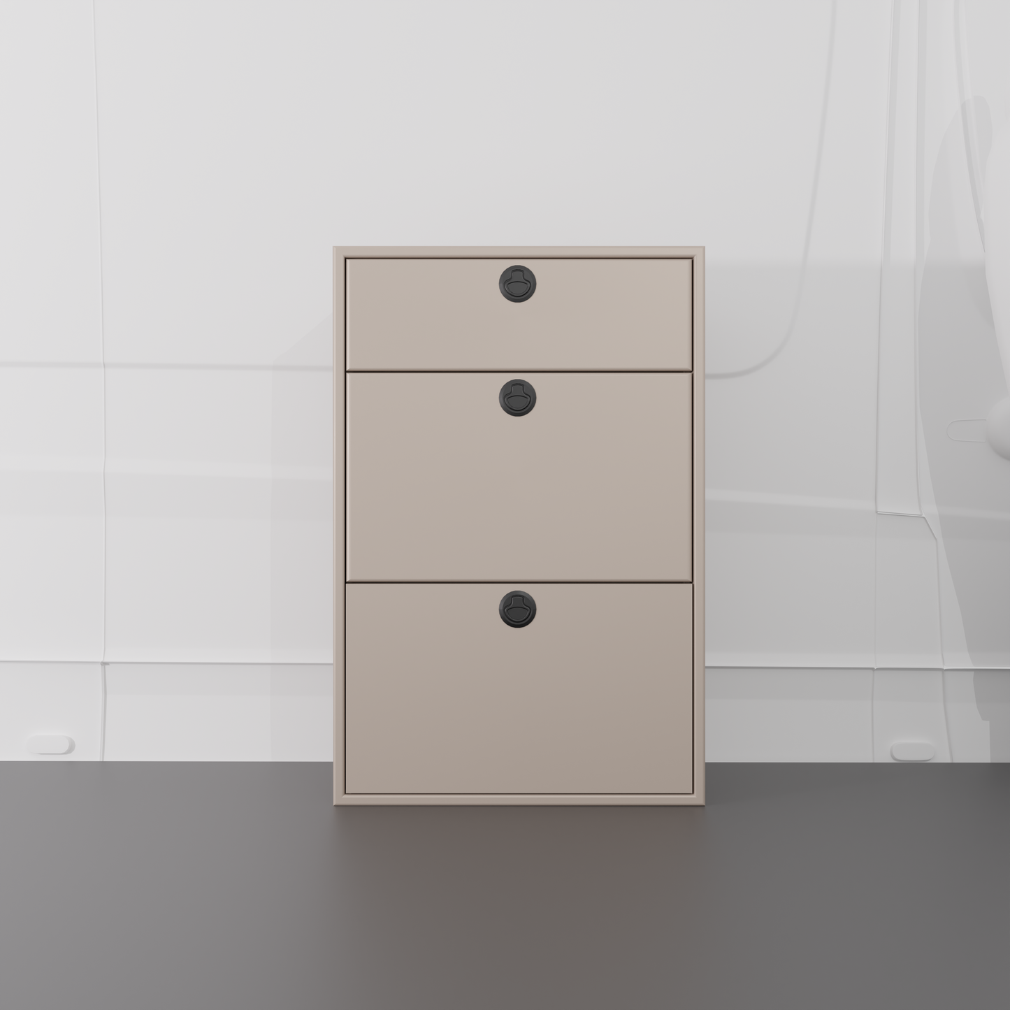 28" Three Drawer Base Cabinet - Shallow Van Wife Components