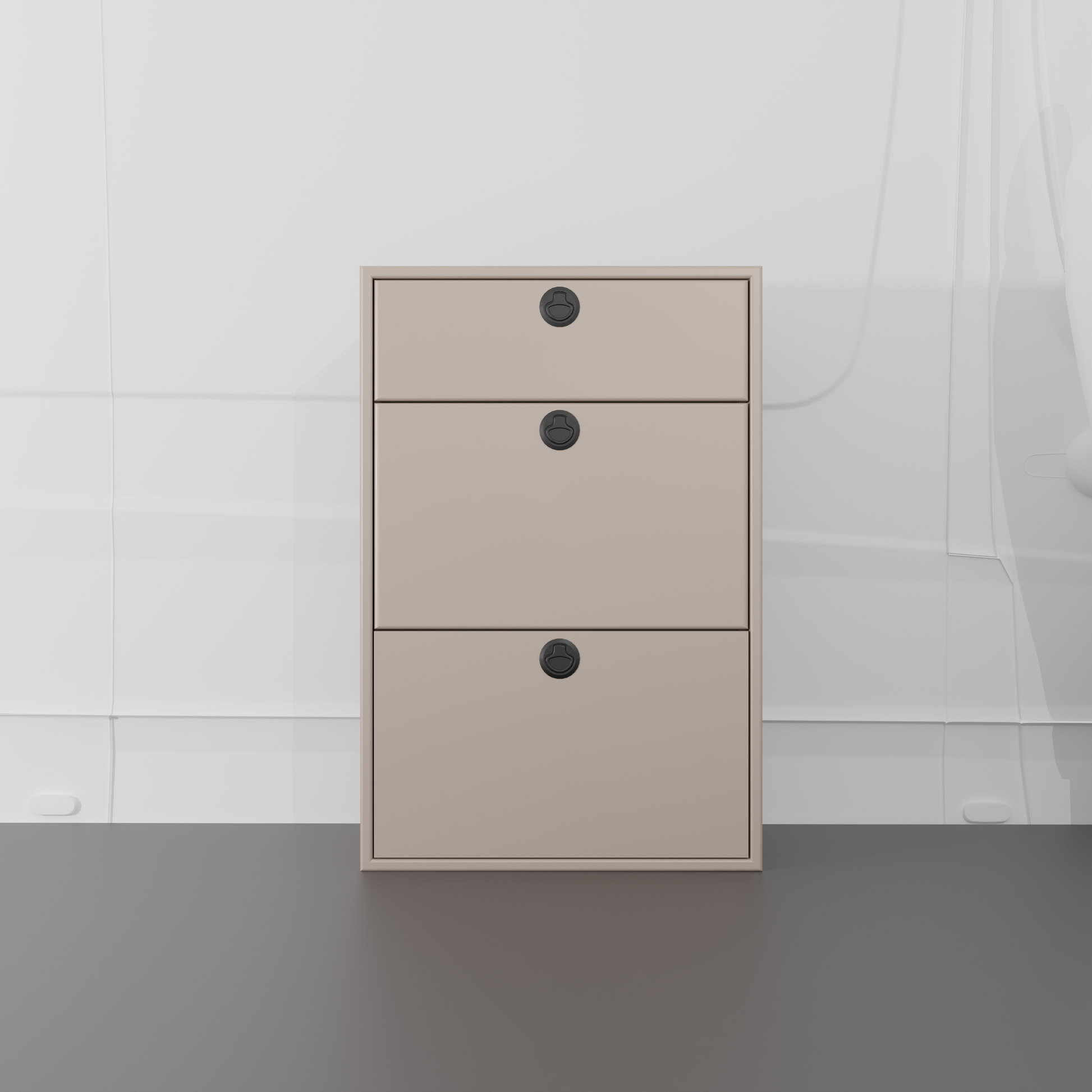 28" Three Drawer Base Cabinet - Shallow Van Wife Components