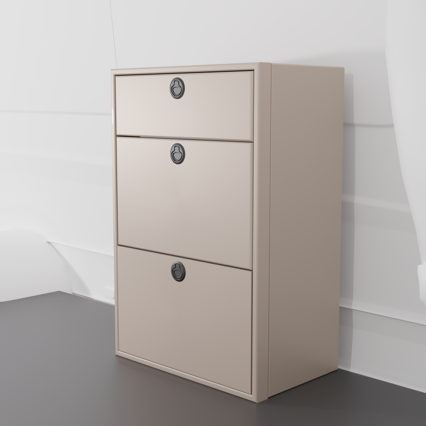 28" Three Drawer Base Cabinet - Shallow Van Wife Components