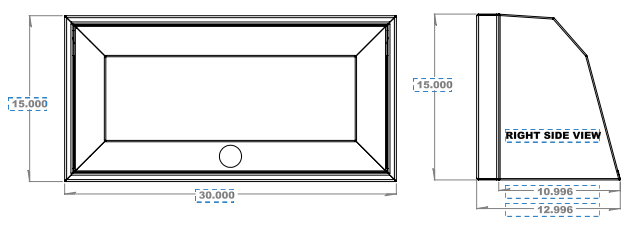 30" Upper Cabinet - Angled