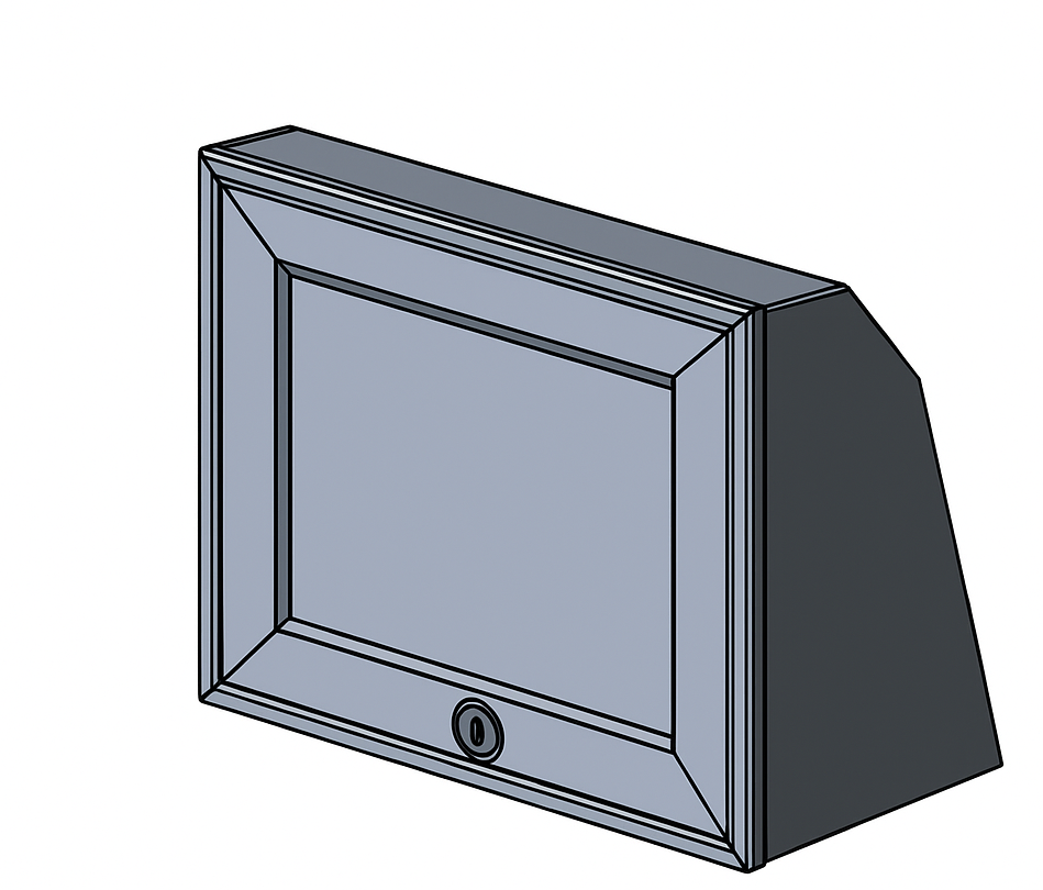 30" Upper Cabinet - Angled