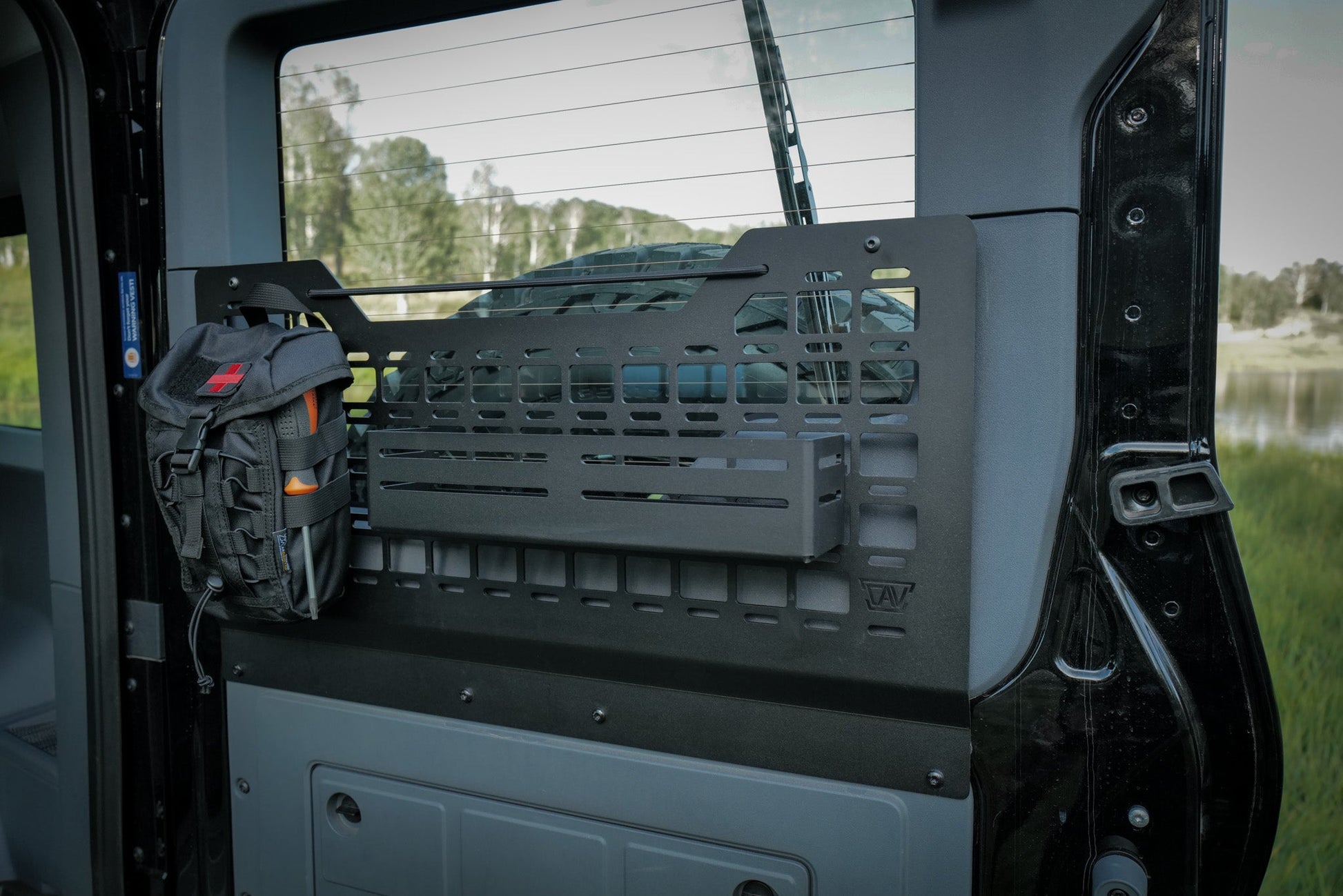 INEOS Grenadier Rear Door MOLLE Panel + Storage Cubby | Passenger Side Canyon Adventure Vans