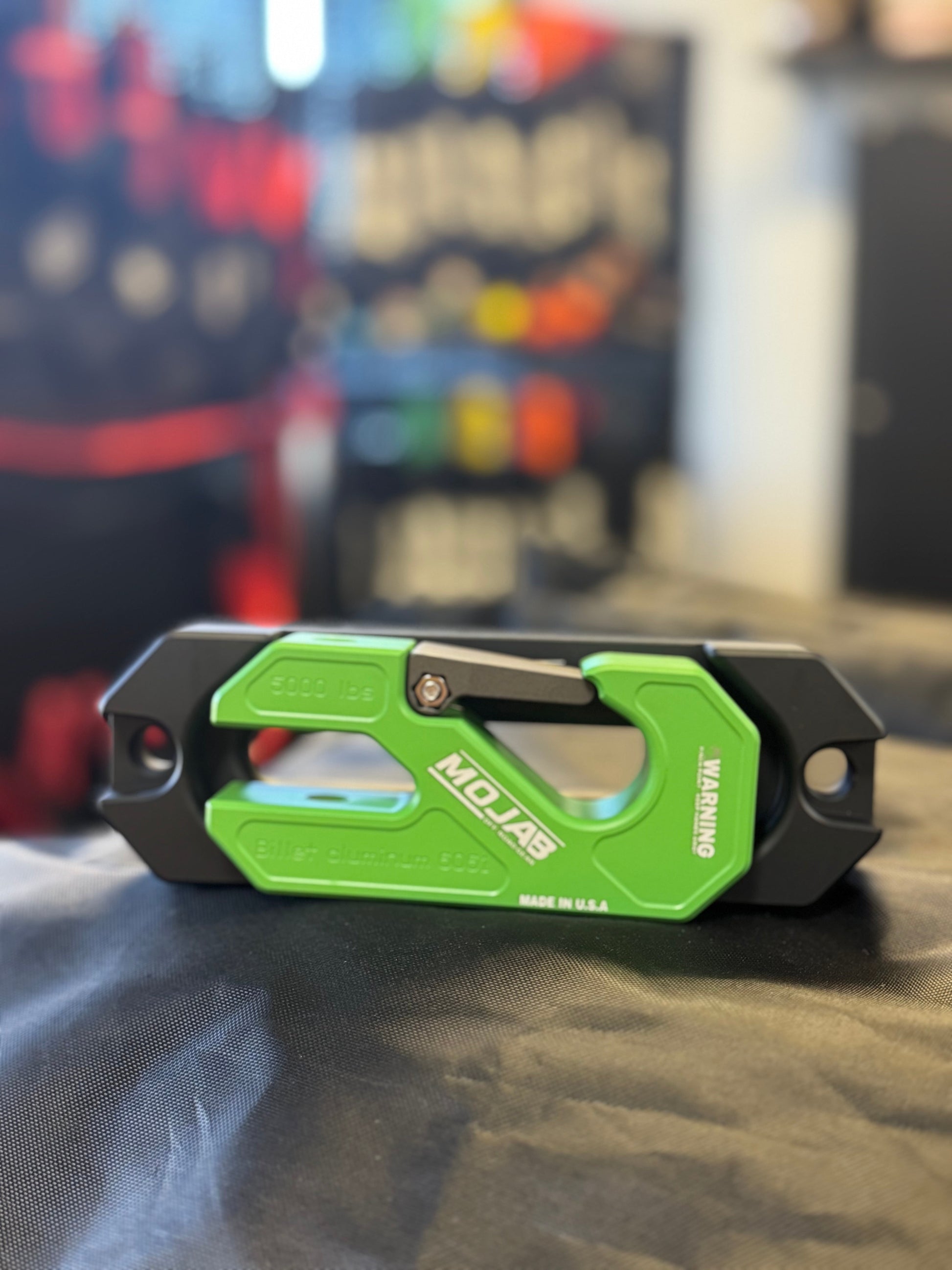 Side By Side / UTV Aluminum Recessed Winch Shackle with Fairlead Kit. (LIFE TIME WARRANTY*) MOJAB OFFROAD