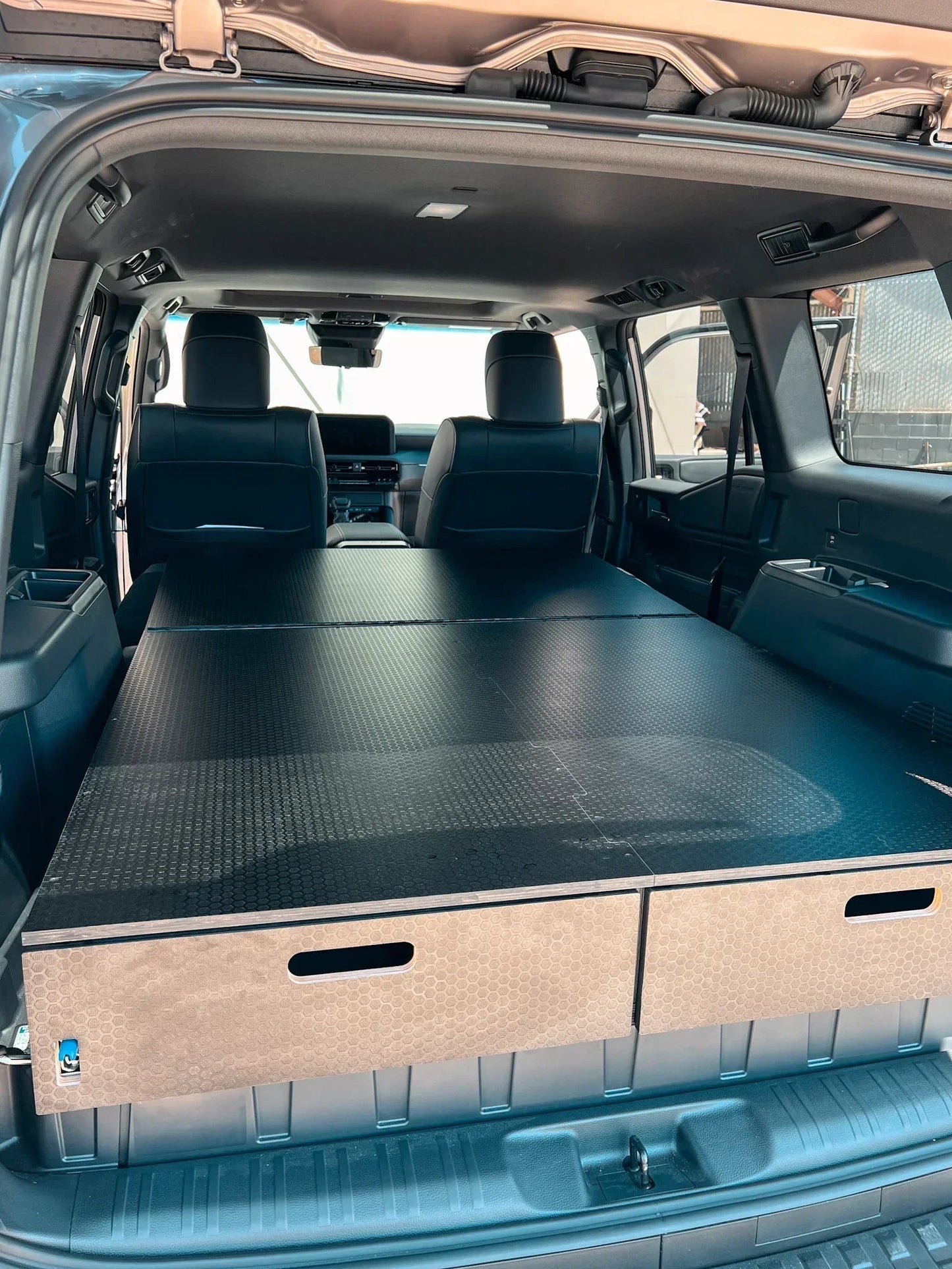 Land Cruiser 250 | Dual Drawer Storage System & Bed Platform | Toyota 2024+ LC250 Solid Wood Worx