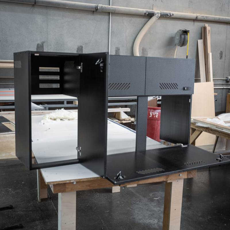 Wheel Well Cabinet - Black Hexply Universal (Outlet)