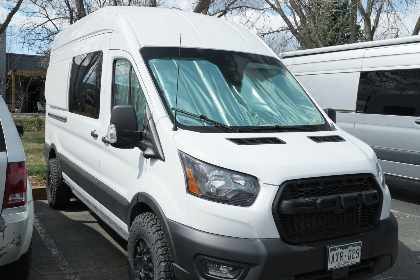 Ford Transit Reflective Front Windshield Cover VanEssential