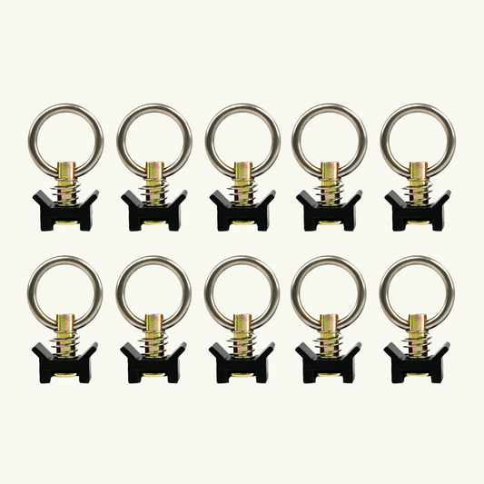 Venture L-Track Adjustable Tie Down Ring (10 Pack) VanEssential