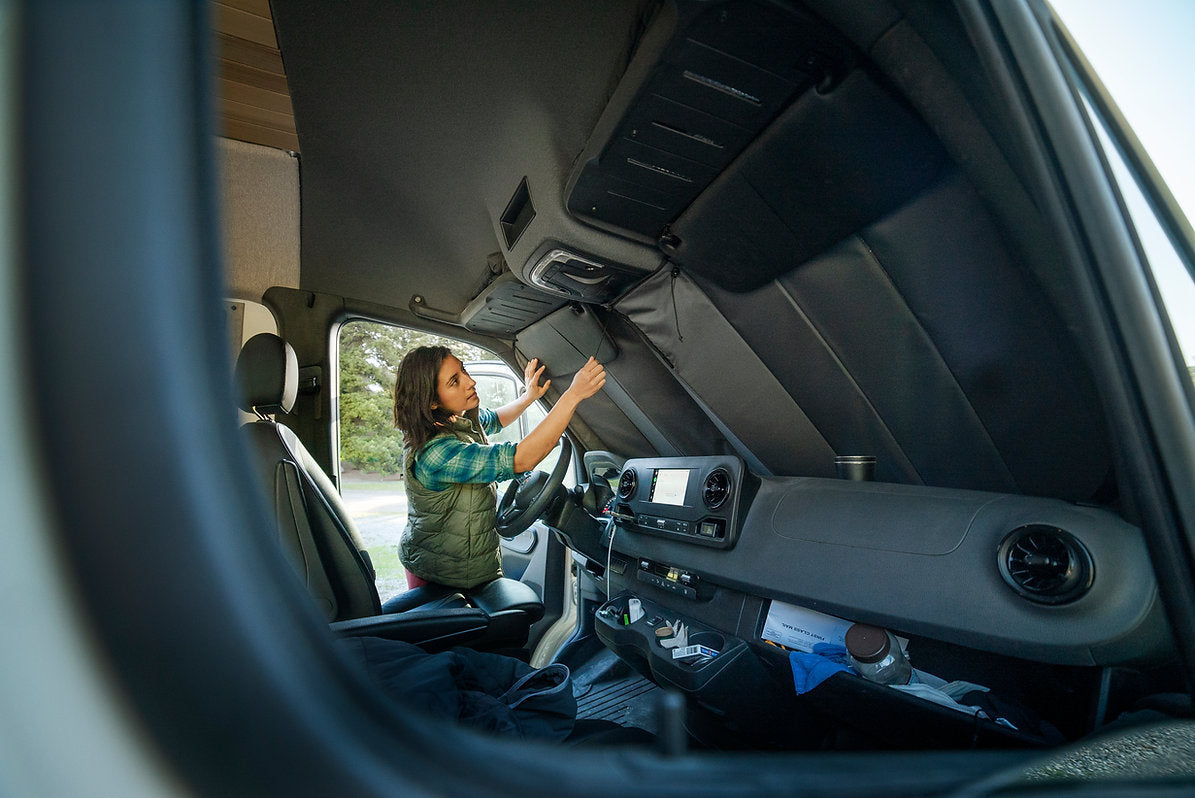 Mercedes Sprinter Reflective Front Windshield Cover VanEssential