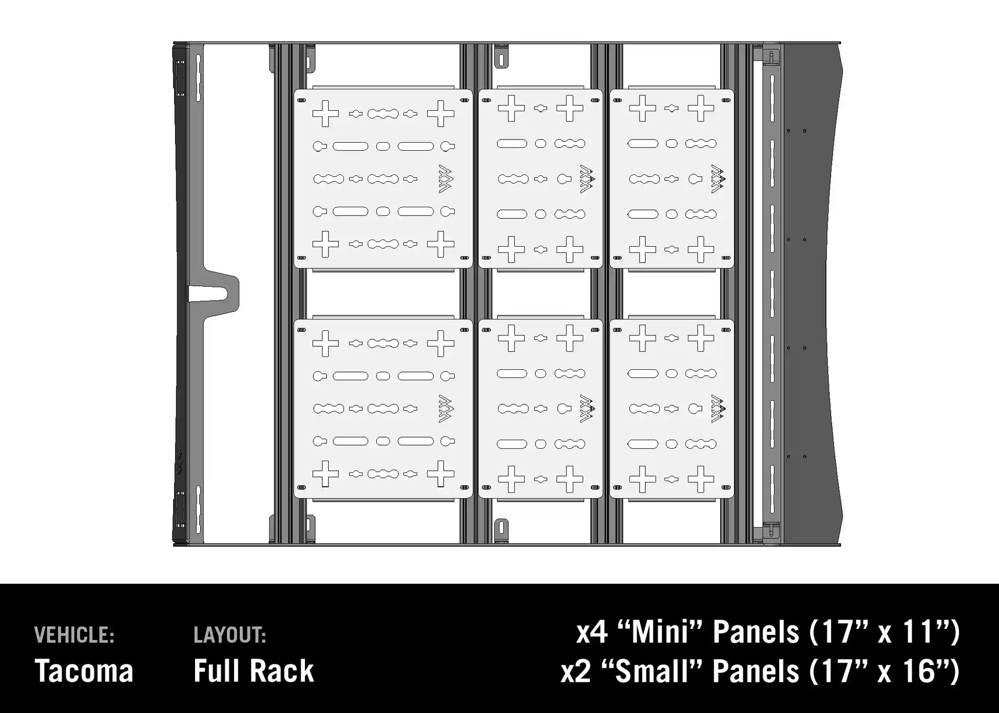 DRIFTR Toyota Tacoma Roof Rack (2005-2023) Backwoods Adventure Mods