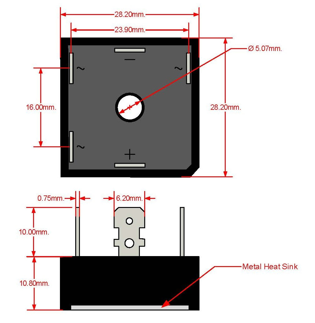 35-Amp 3-Phase Bridge Rectifier