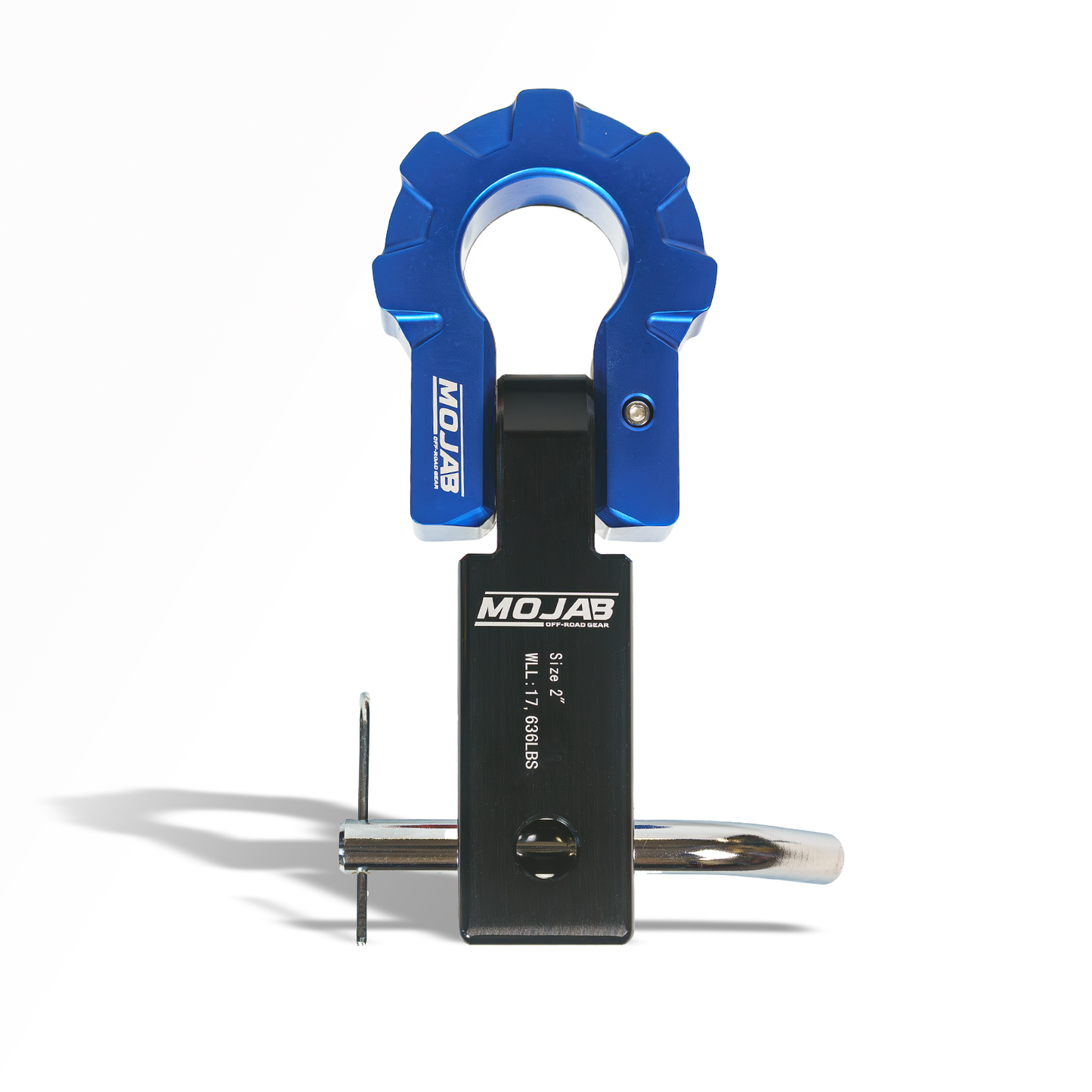 2'' Aluminum Hitch Receiver with Aluminum D-Shackle 9T (Lifetime Warranty)