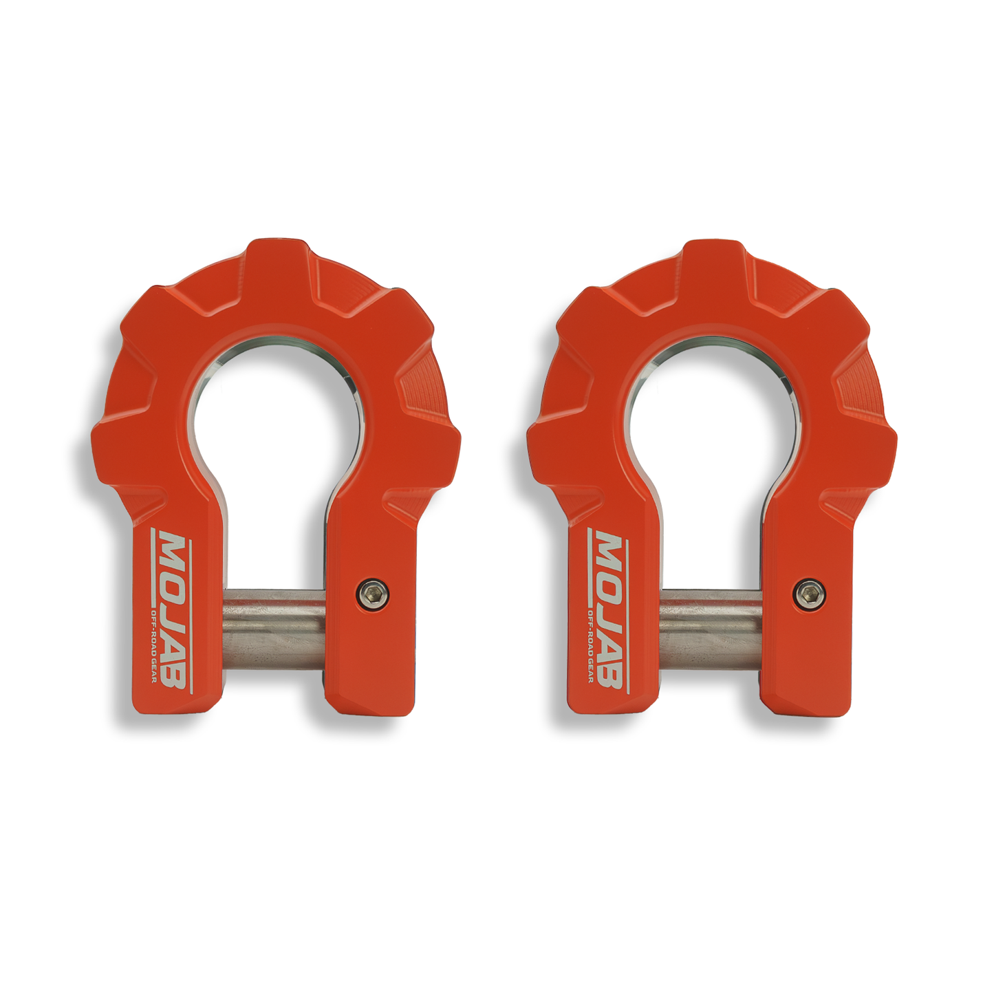 3/4'' Extreme duty Aluminum D-Shackle set (9T)-Ceramic coated (LIFETIME WARRANTY*) MOJAB OFFROAD