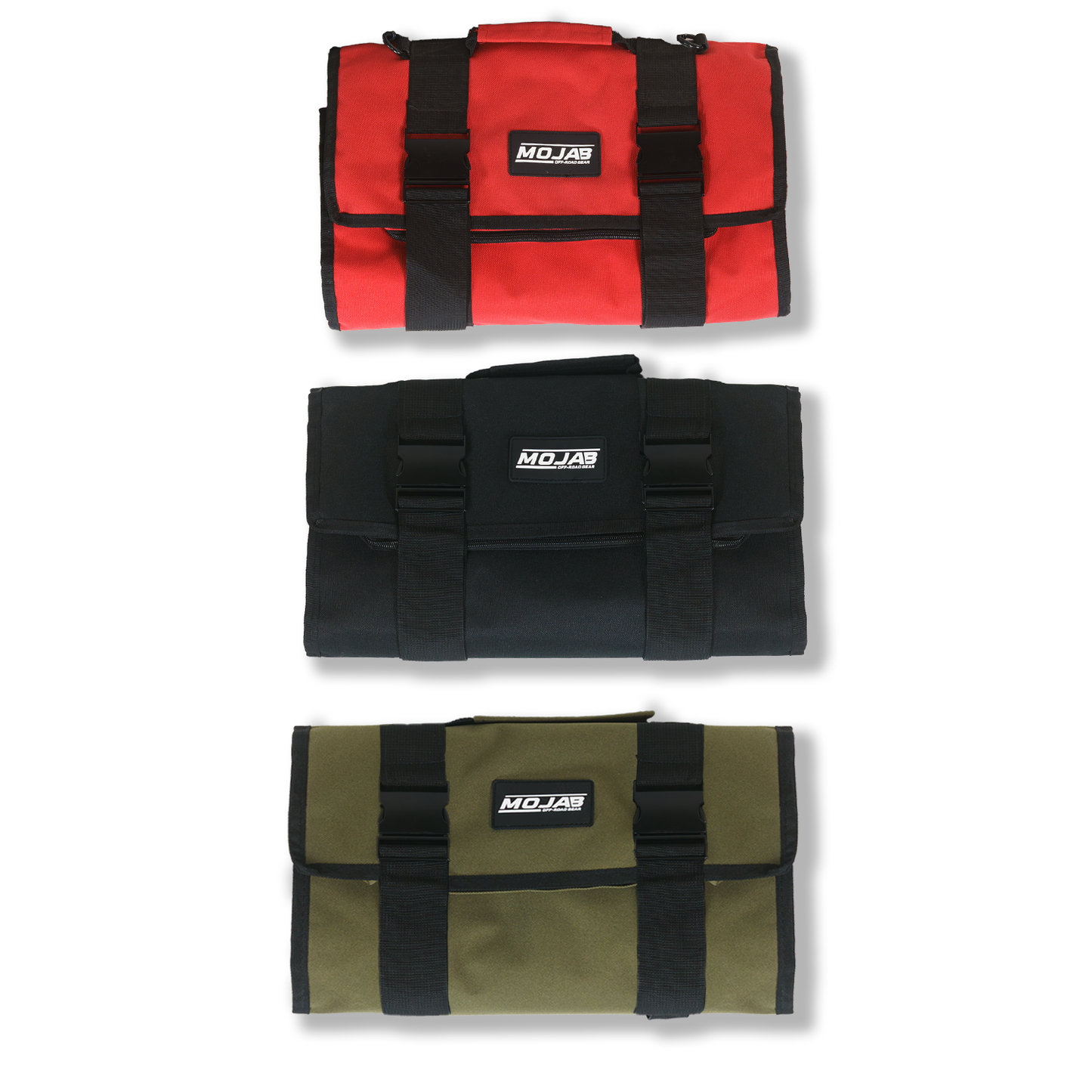 Large Canvas Tool organizer bag with 5 removeable pouches MOJAB OFFROAD