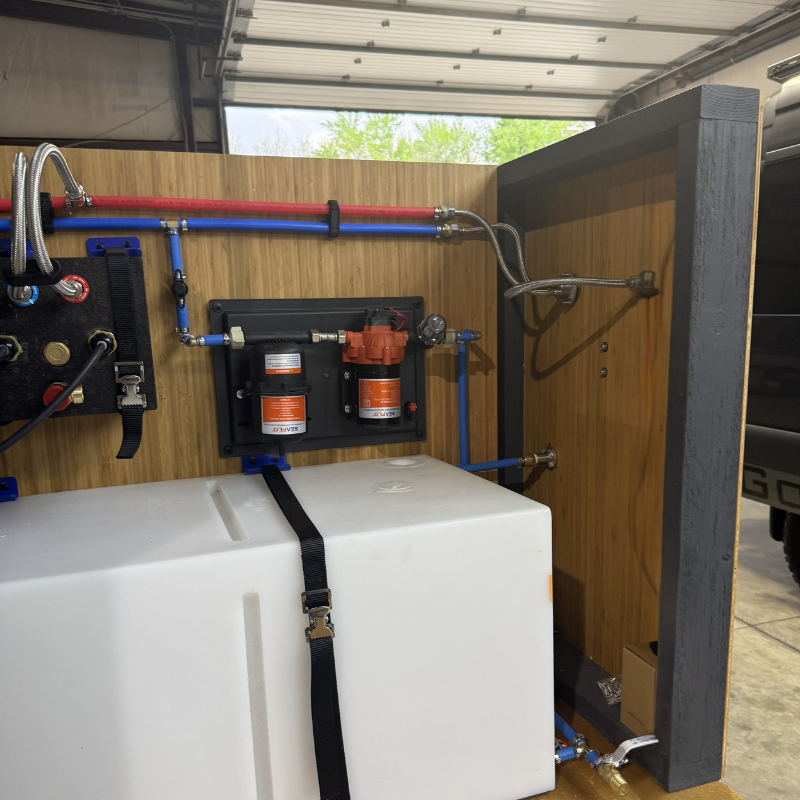 Stainless Steel RV and Marine Shower Port System GoCode