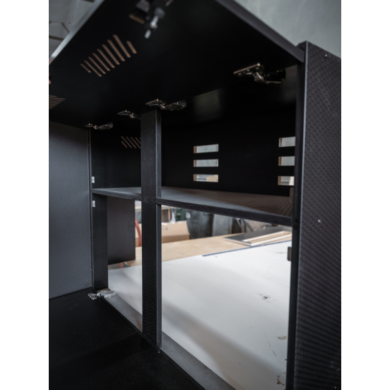 Wheel Well Cabinet - Black Hexply Universal (Outlet)